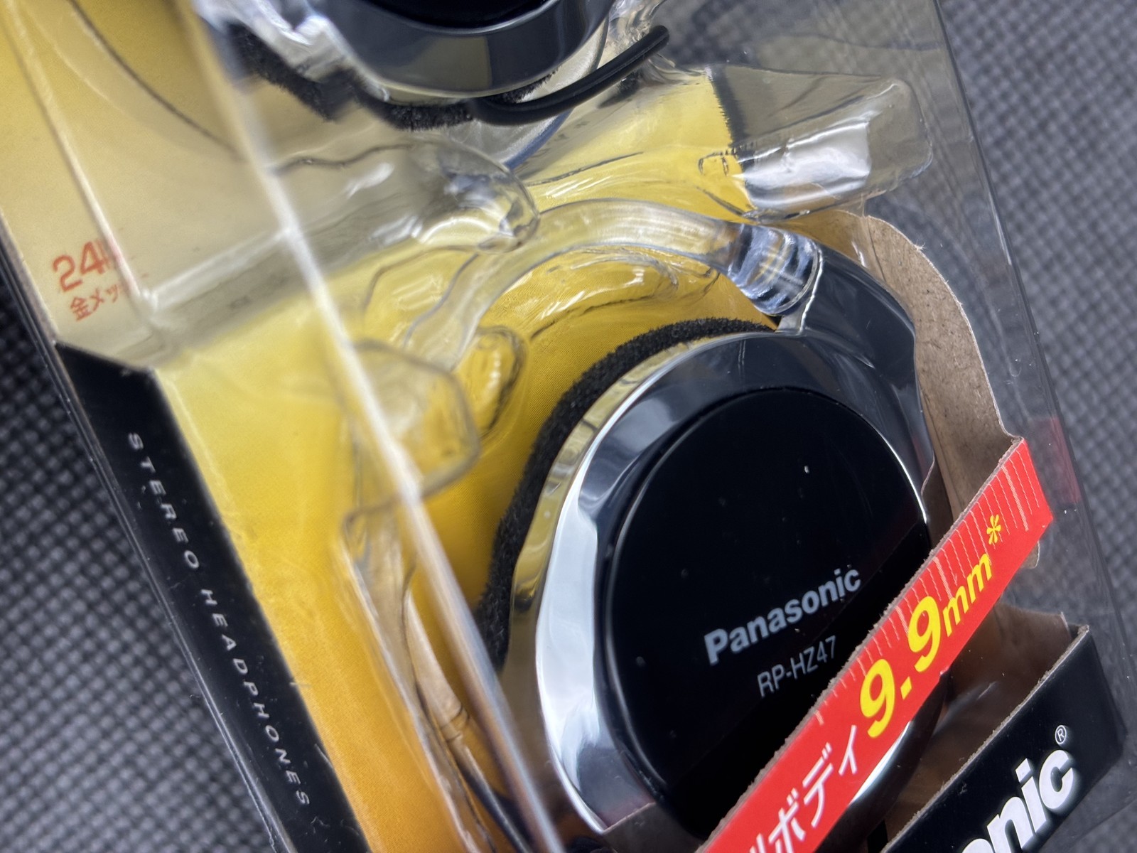 Panasonic Clip Earphone Headphone RP-HZ47-K 9.9mm Black NEW