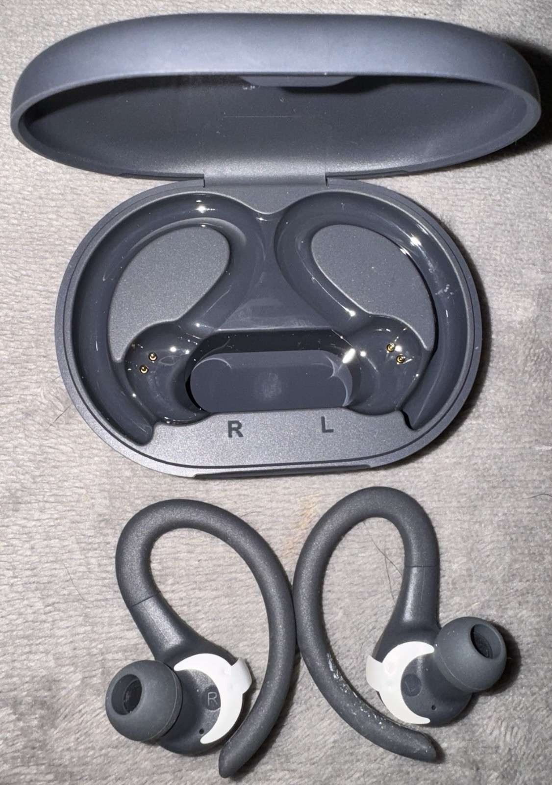 JLAB Wireless GoSport Bluetooth Earbuds, Dark Grey/Black ***TWO-PACK***
