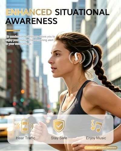 Ultra Open Ear Earbuds 2026 Bluetooth 6.1 AI Translation Earbuds Real Time with