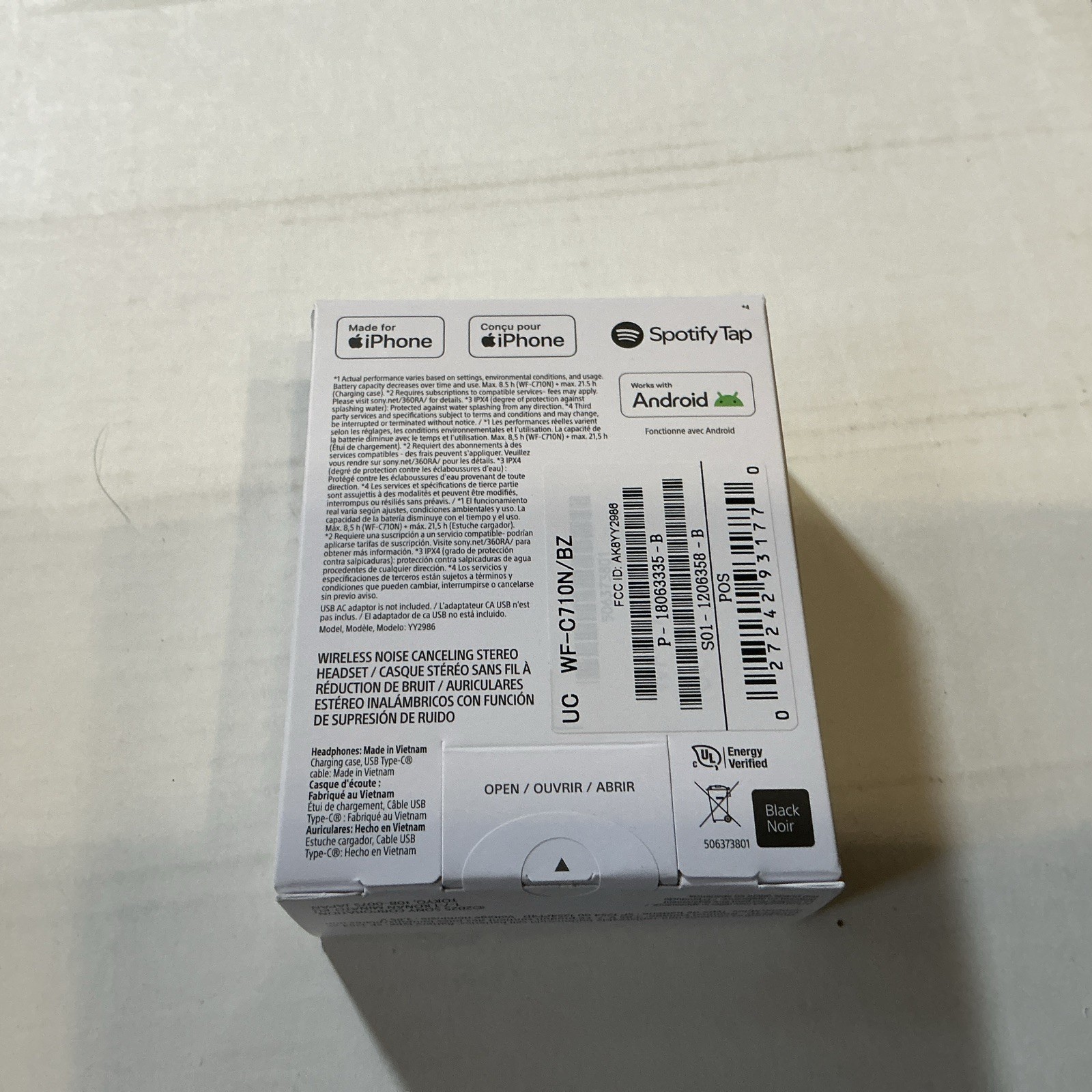 BRAND New Sony Wf-C710N Wireless Earbuds Noise Canceling