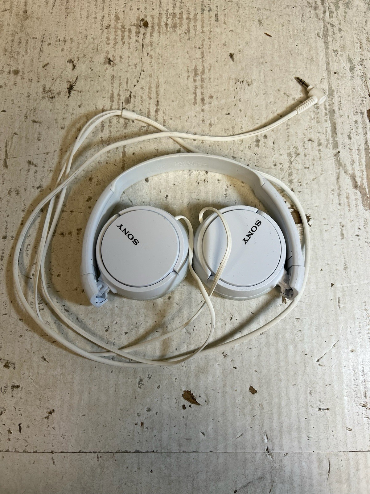 Sony MDR-ZX110 Ear-Pad (On the Ear) Headband Headphones – White – Tested