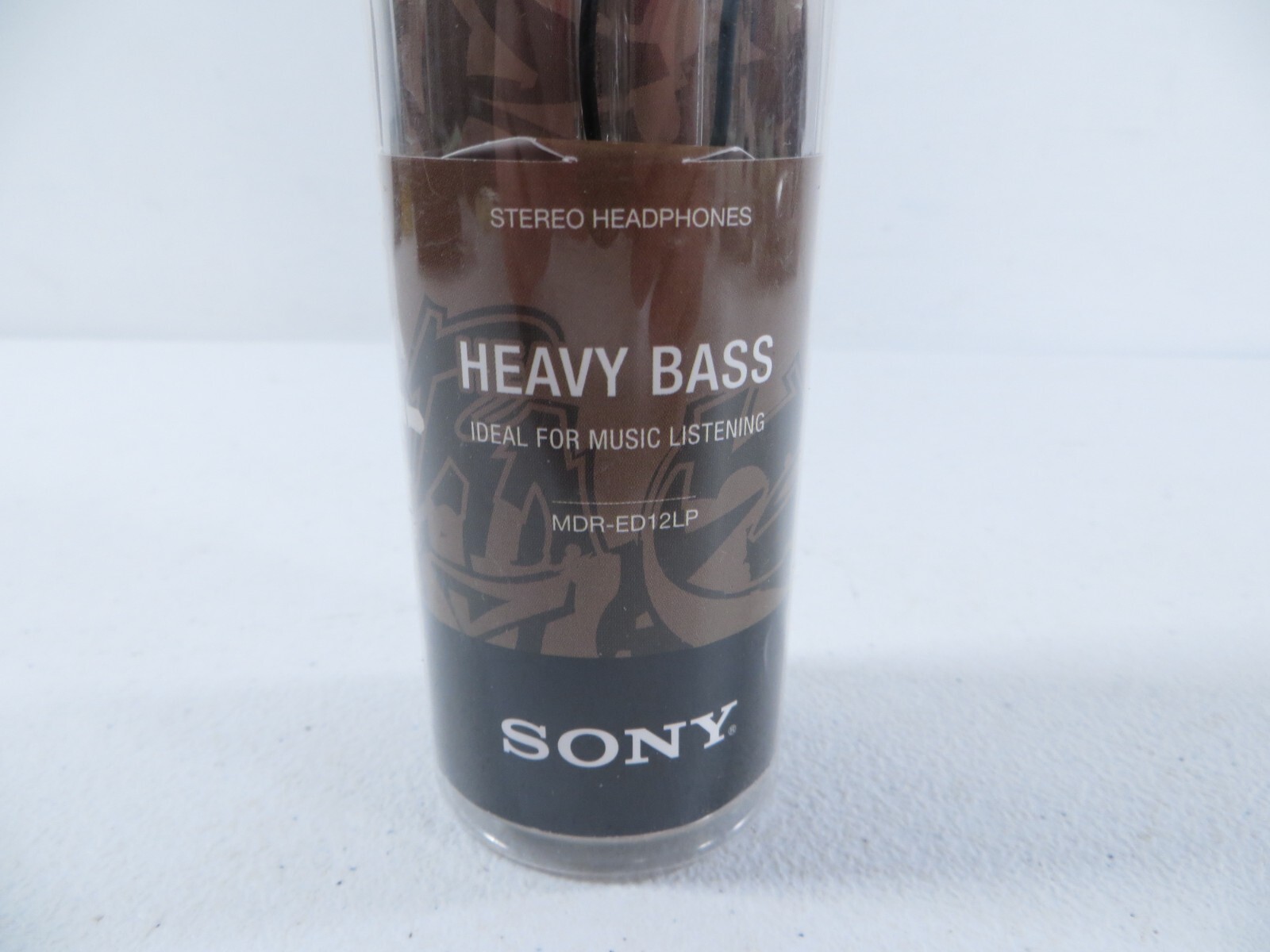 Sony MDR-ED12LP Stereo Headphones Heavy Bass Black Gold Earbuds NEW OPEN BOX