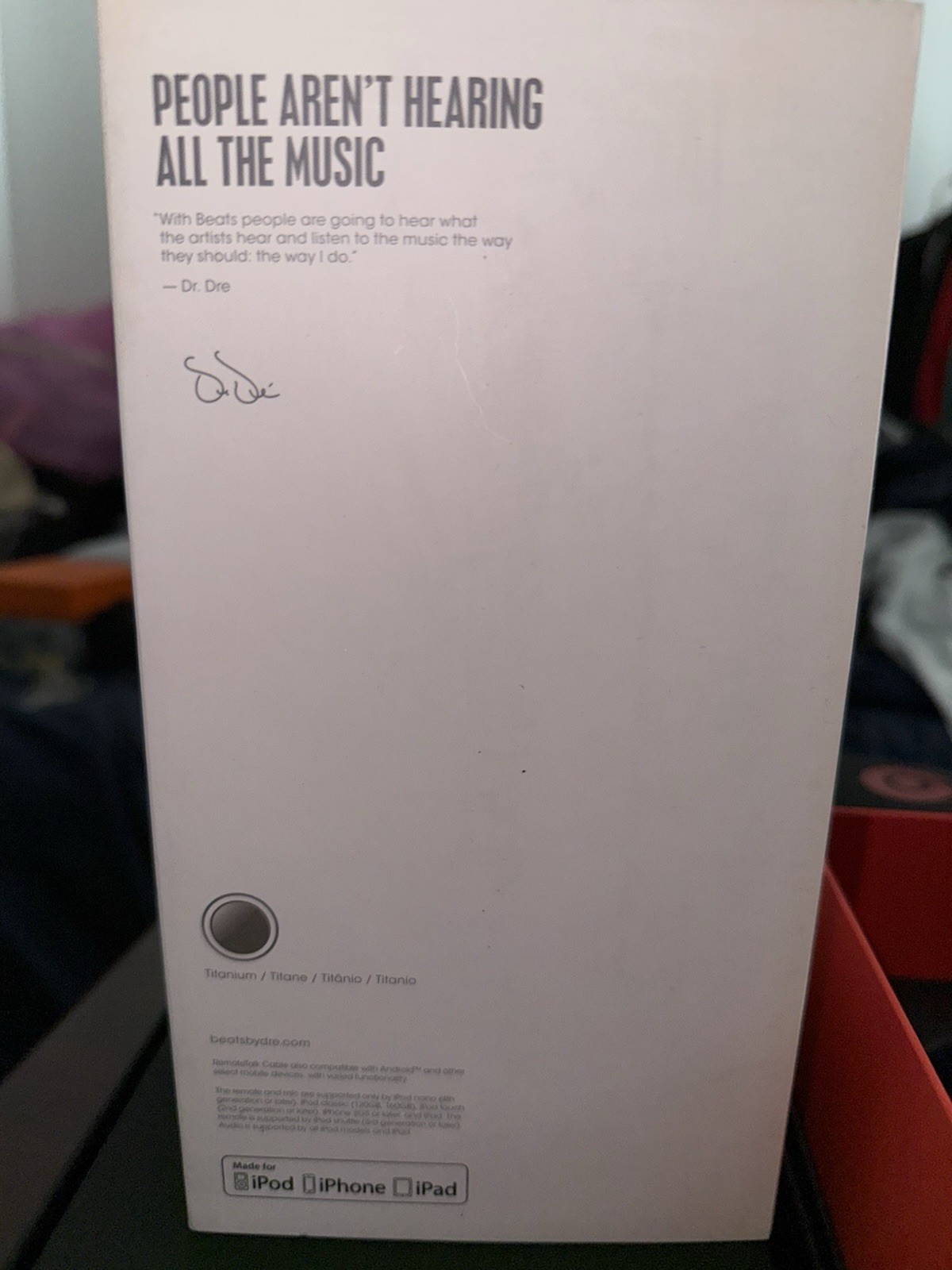 Beats by Dr. Dre Studio Wireless Over the Ear Headphones – Titanium – USED W BOX