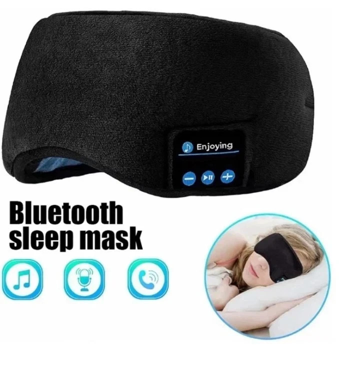 Bluetooth Sleep Headband Wireless Headphones Music Eye Mask Sports Earphones