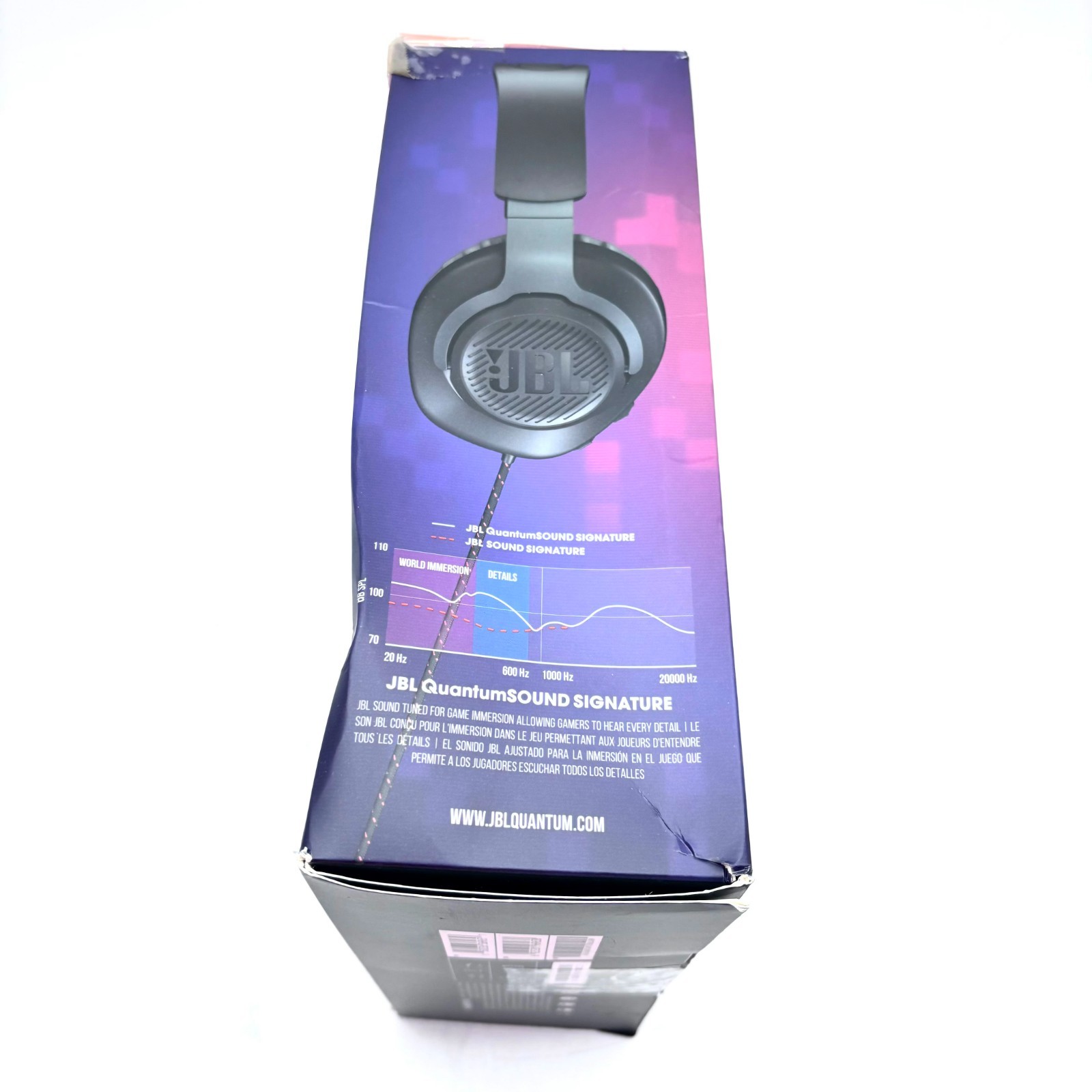 JBL By Harman Quantum 100 Wired Over-Ear Gaming Headphones: JBLQUANTUM100BLKAM