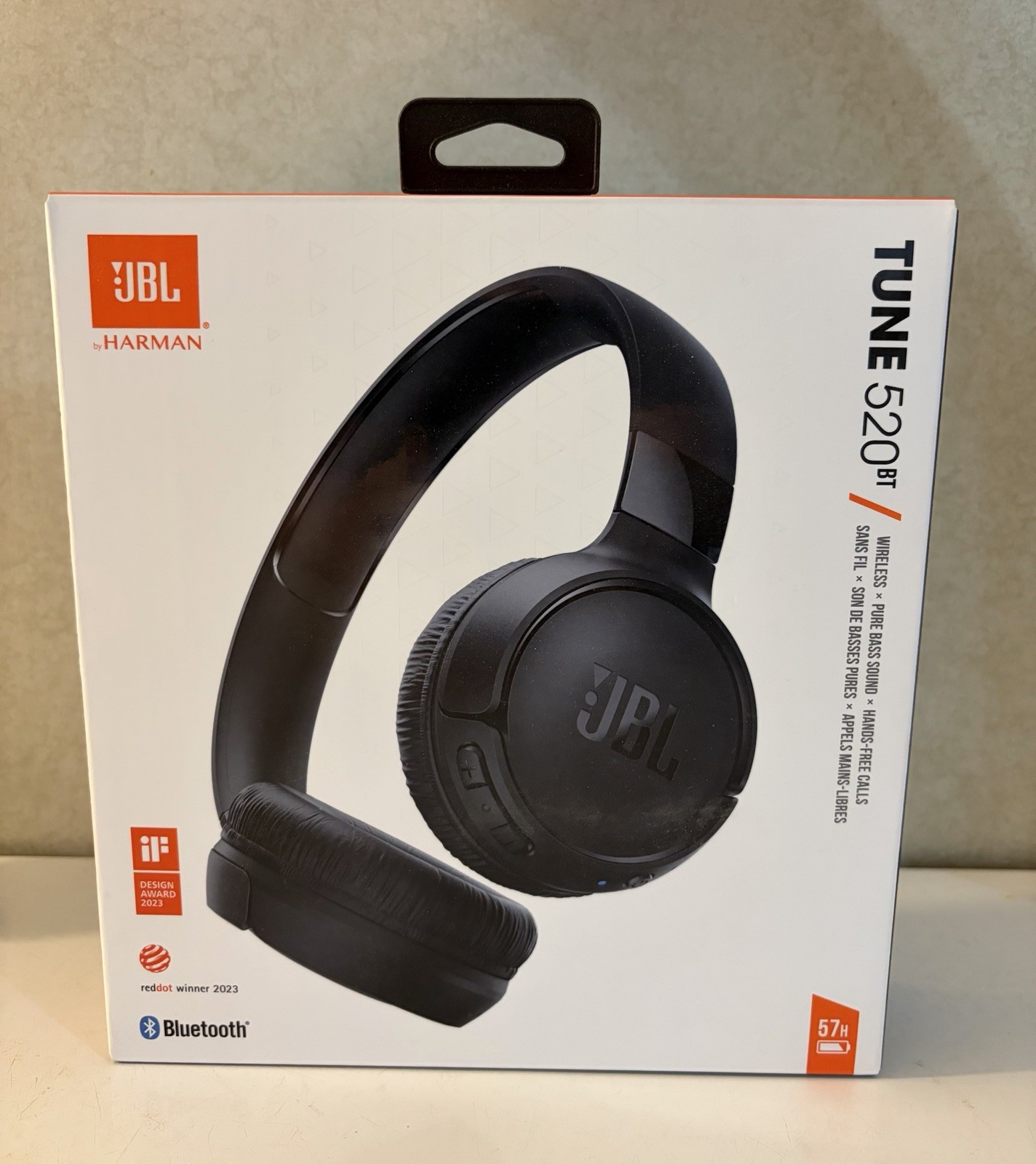 JBL TUNE 520BT Bluetooth Headphones New Open Box