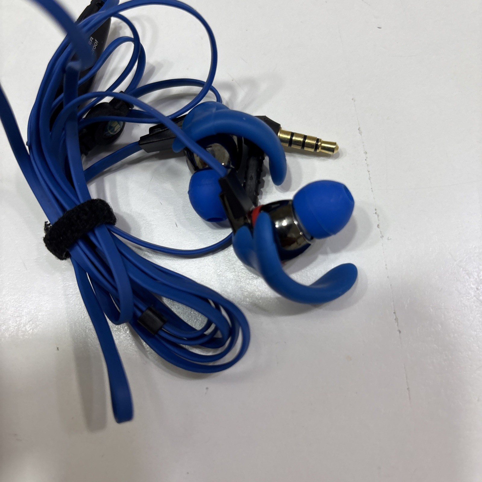 Monster Isport In-Ear Wired Water Proof Headphones Blue Control Talk Read Desc.