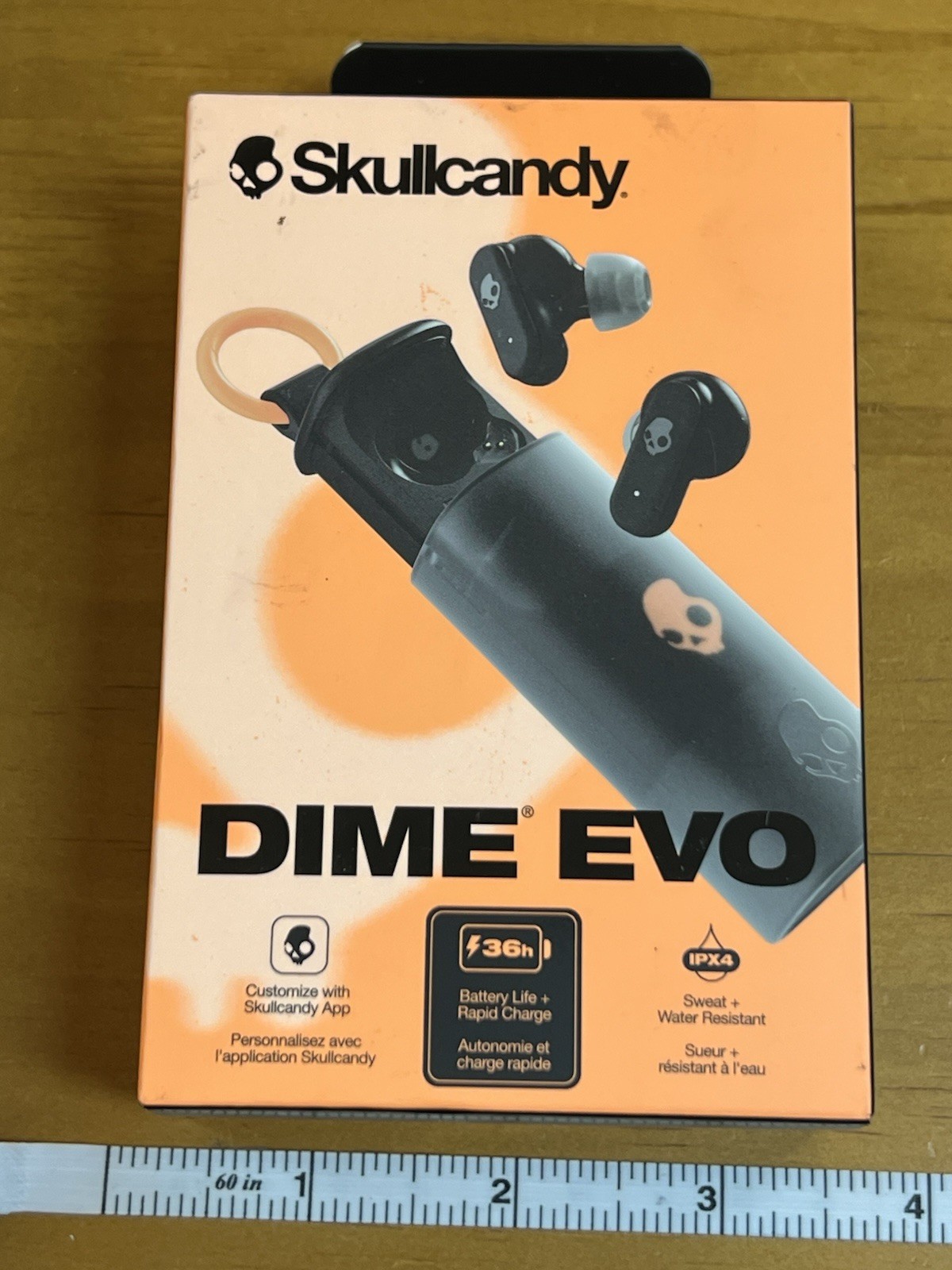 Skullcandy Dime Evo XT Wireless Headphones Earbuds Black