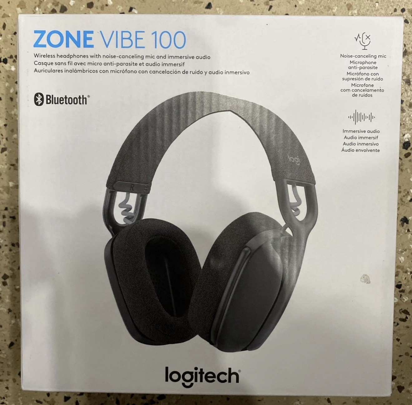 Logitech Zone Vibe 100 On Ear Wireless Headphones