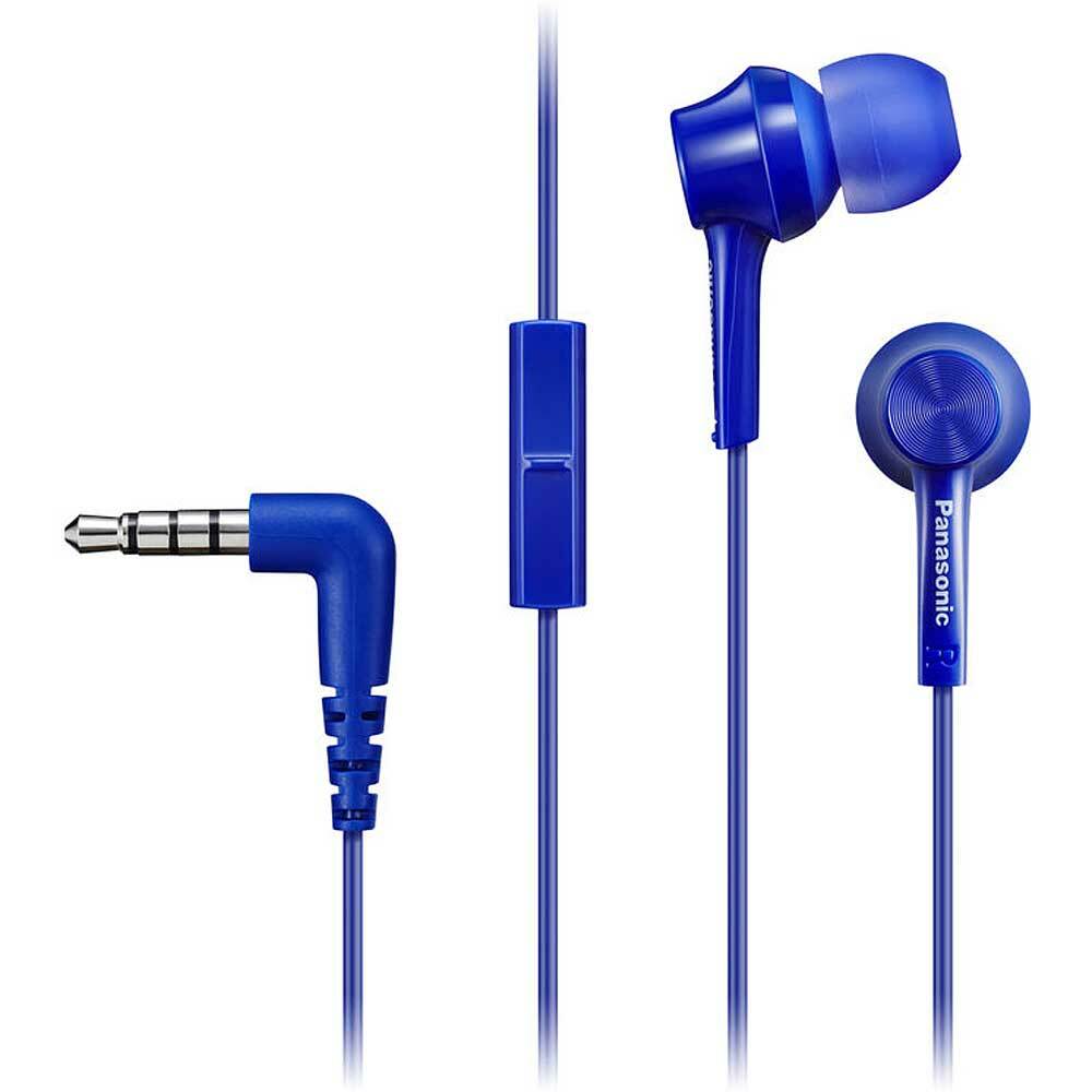 Panasonic RP-TCM115 In-Ear Headphones w/Mic and Remote 9mm Assorted Colors