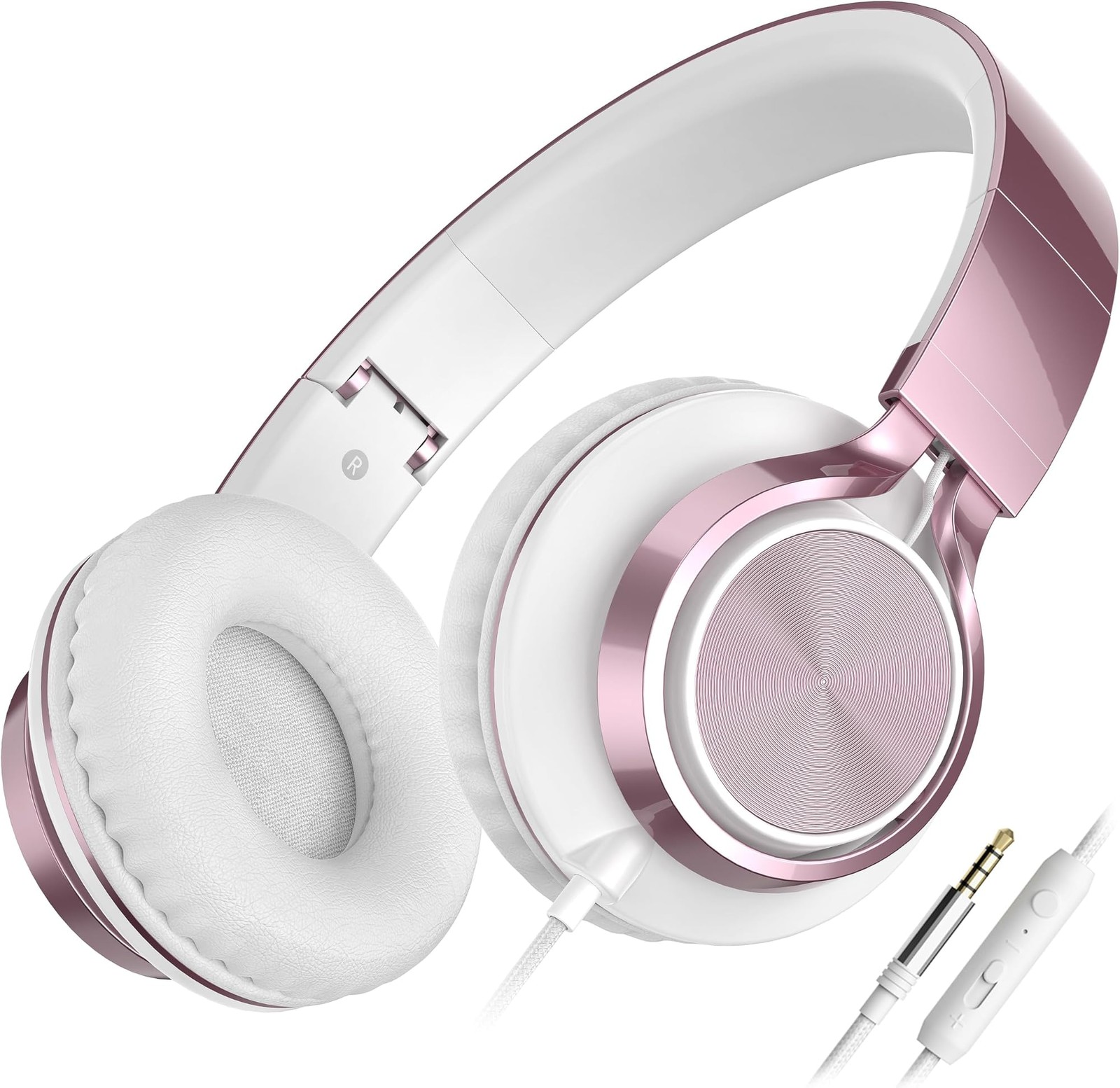 AILIHEN C8 Wired Headphones with Mic & Volume Control – Noise Isolating On-Ea…