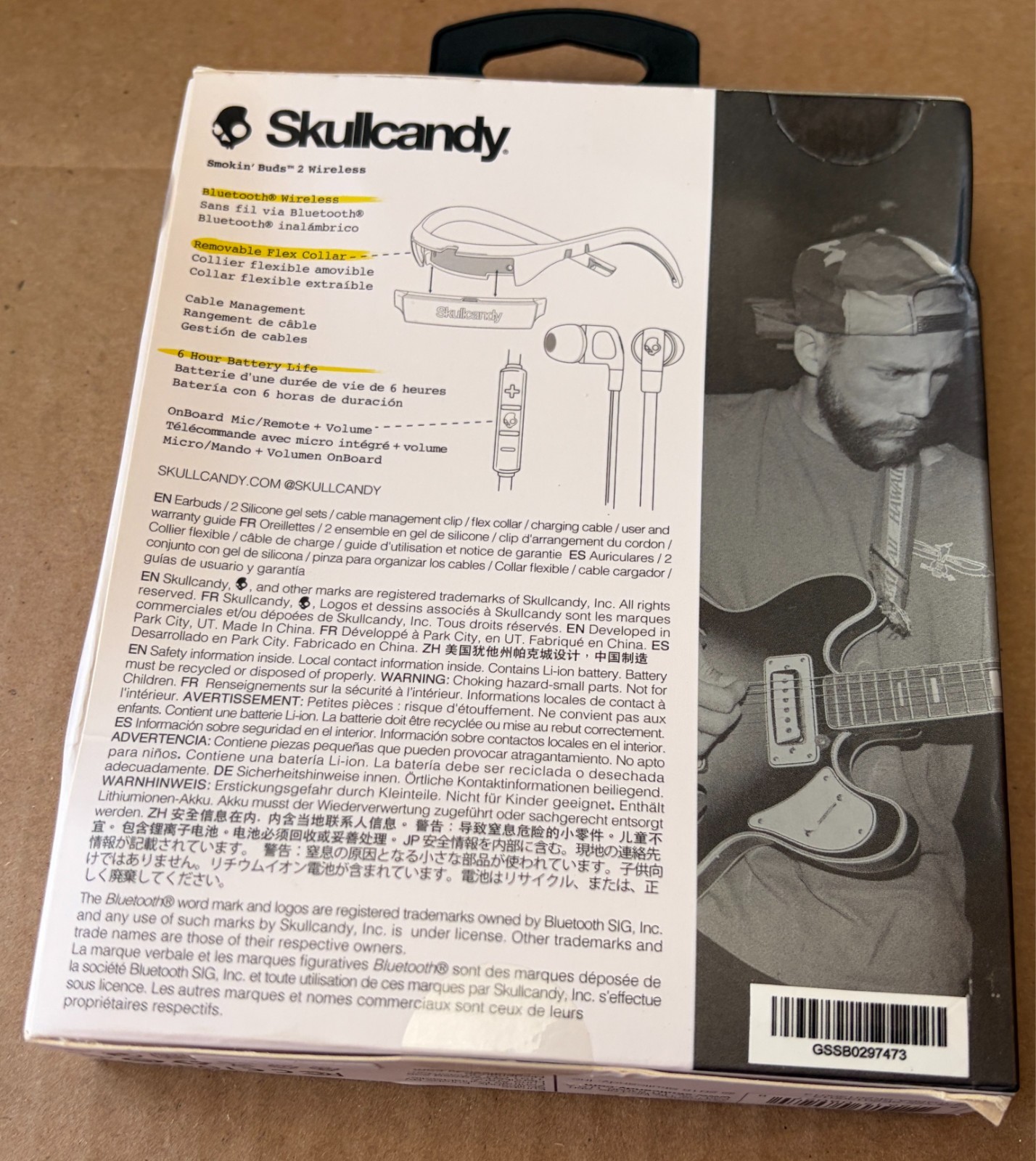 Skullcandy Smokin Bud 2 Bluetooth White/Chrome S2PGHW-177