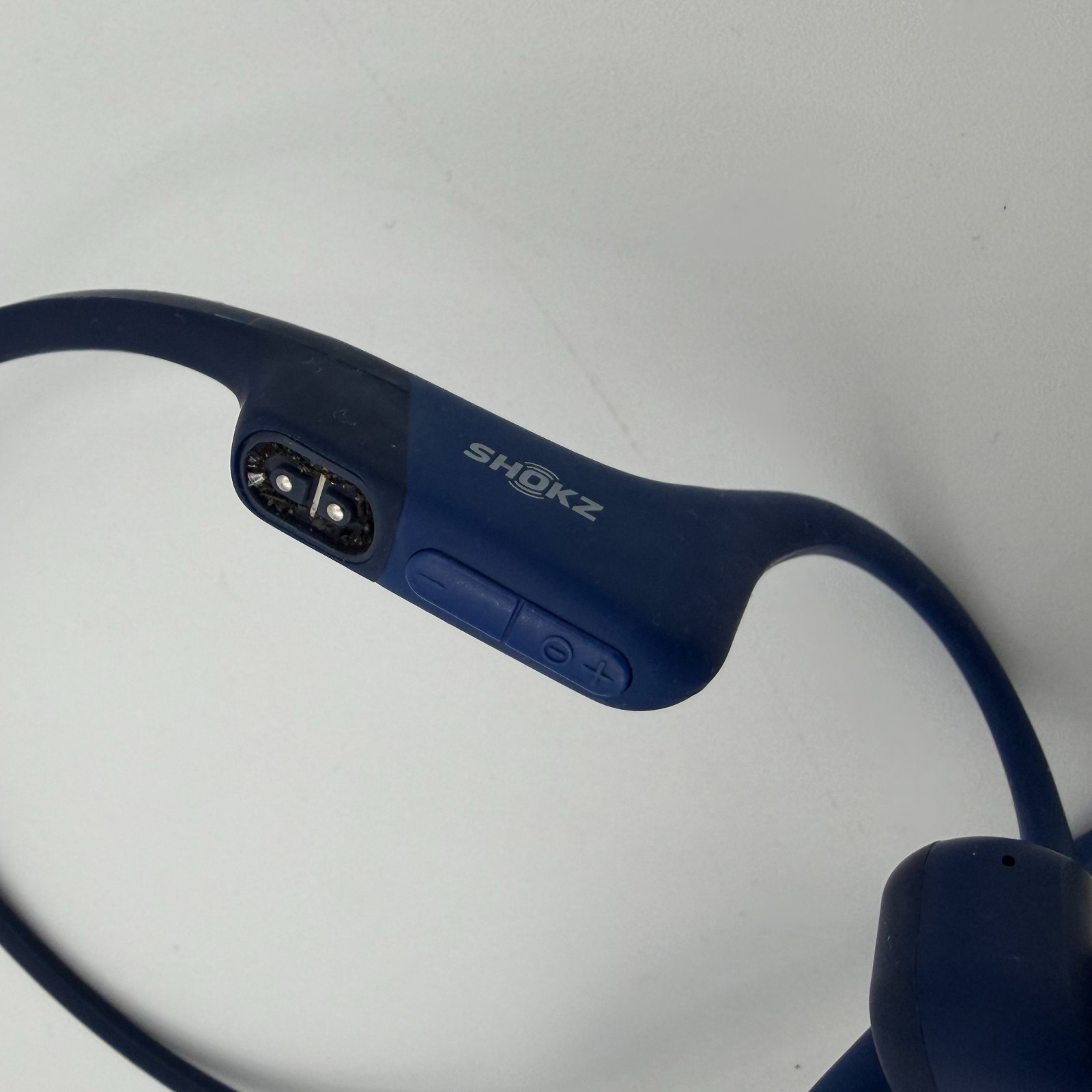 Shokz OpenRun Open-Ear (Behind the Neck) Bluetooth Headphones – Blue
