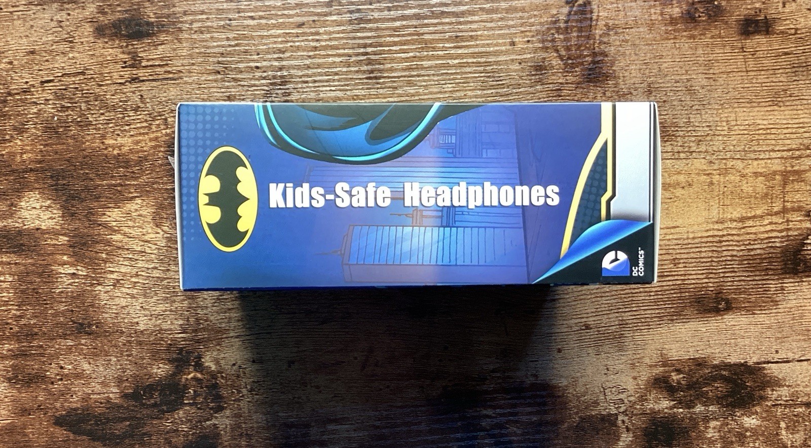 Kids-Safe Batman Headphones yellow and black