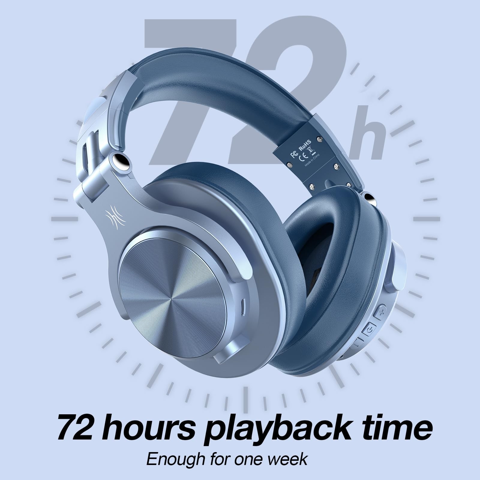 Audifonos Profesionales Auriculares Para DJ Headphone Professional Cielo Azul US