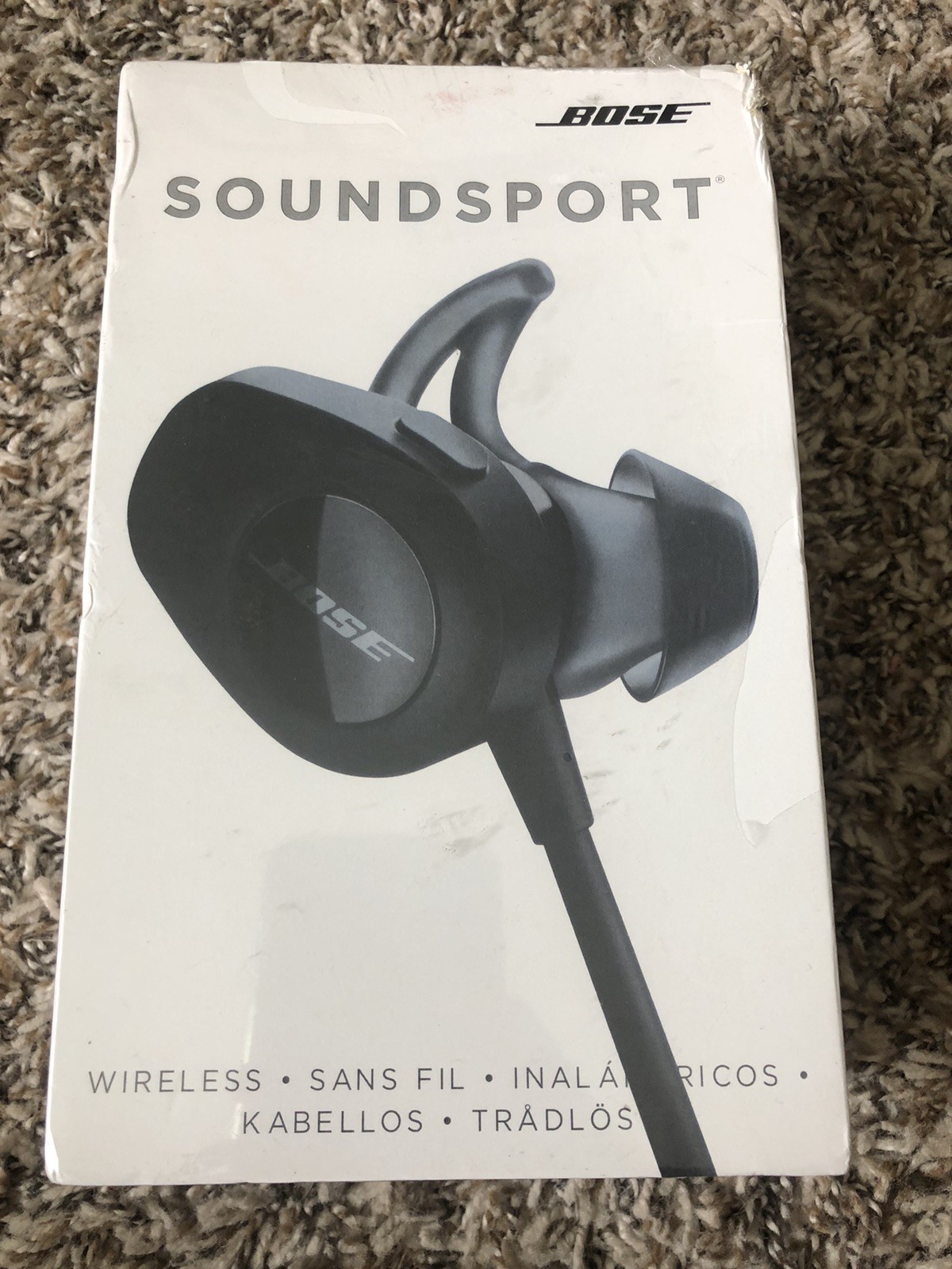 Bose Soundsport In-Ear Wireless Headphones – Black (761529-0010) New Open Box