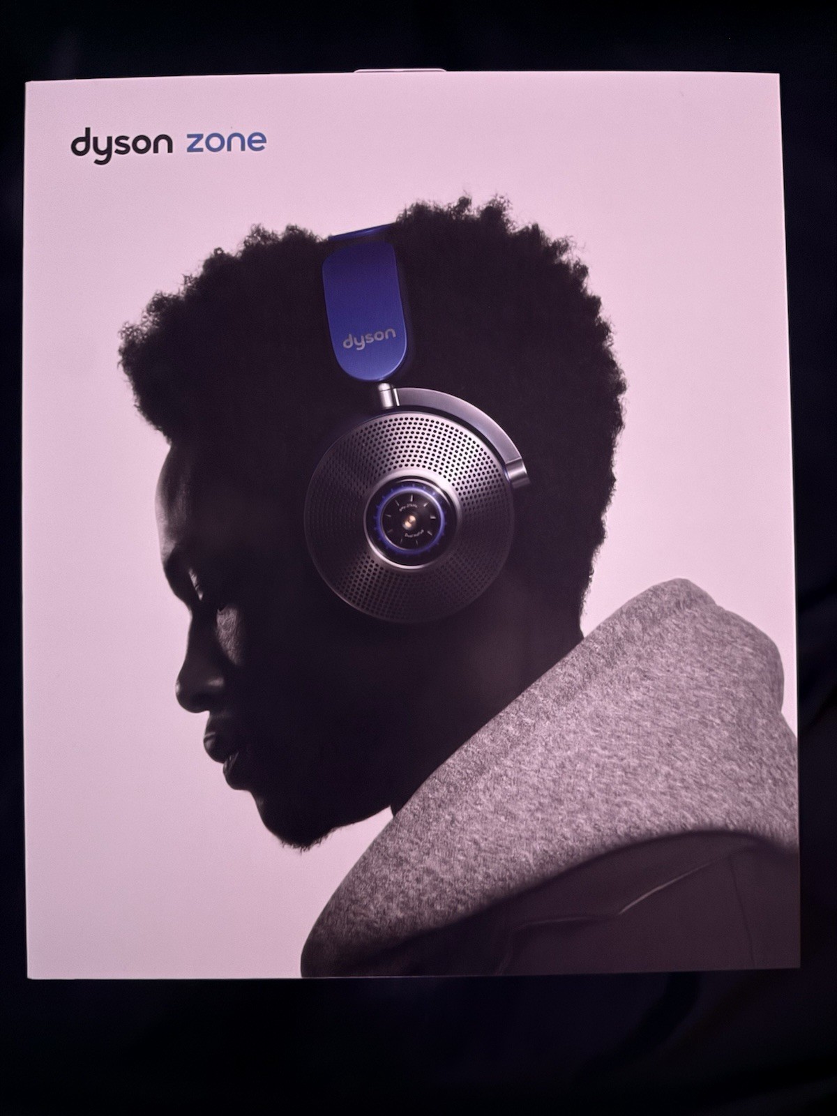 Dyson Zone Bluetooth Wireless Over-Ear Headphones Blue/Silver Headband