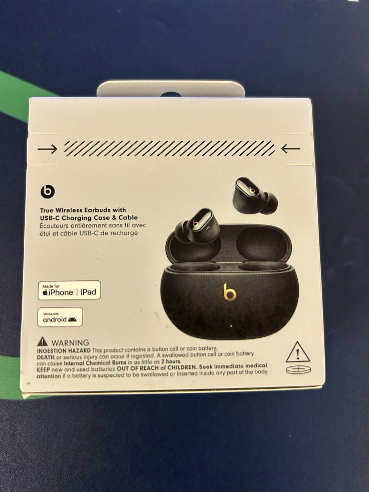 Beats Studio Buds Plus + True Wireless Noise Cancelling Earbuds -Black/Gold