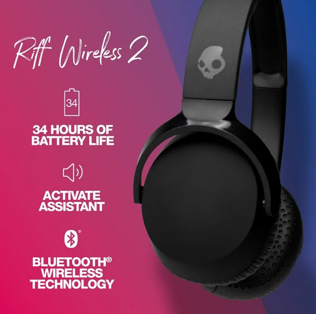 Skullcandy Riff Wireless XT 2 — Black (CERTIFIED REFURBISHED)