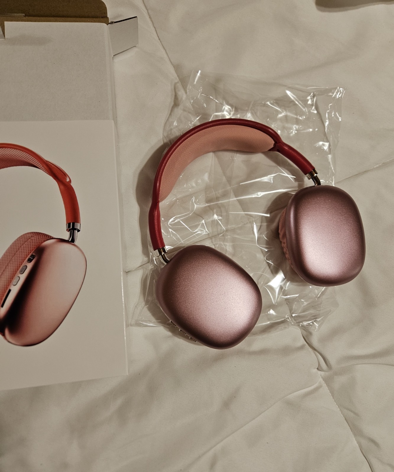 P9 Pro max Pink Over-Ear Headphones 40mm Headband Double Ear-Cup