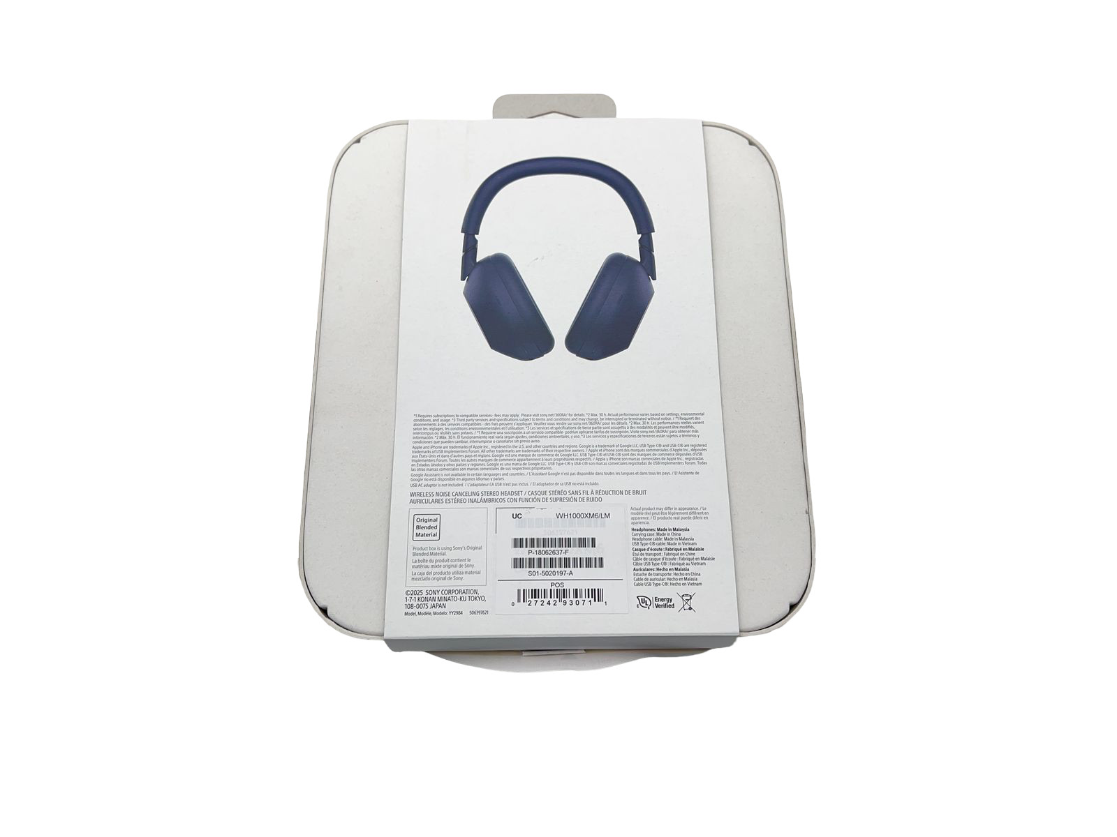Sony WH-1000XM6 Blue Wireless Noise Canceling Headphones