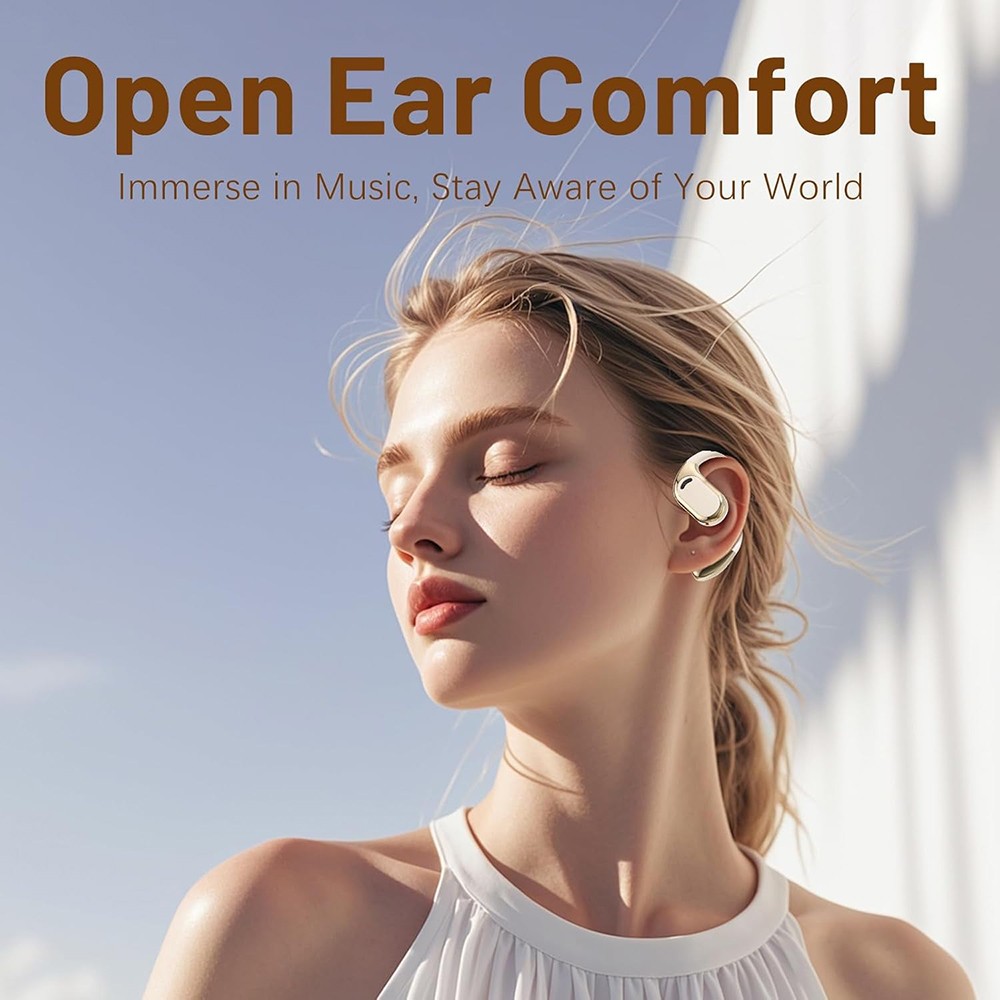 1PC Sweatproof Air Conduction Headphones Wireless for Running, Cycling & Workout