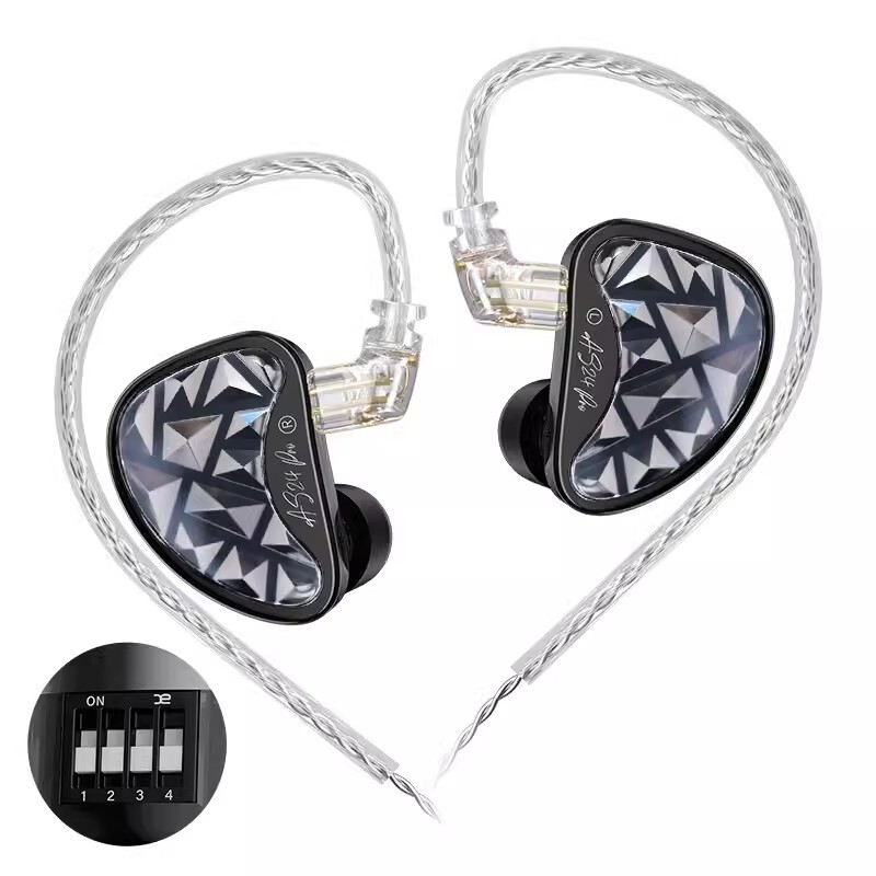 KZ AS24 PRO 24 Unit Upgraded Balanced Armature Drive Adjustable Earbuds HIFI