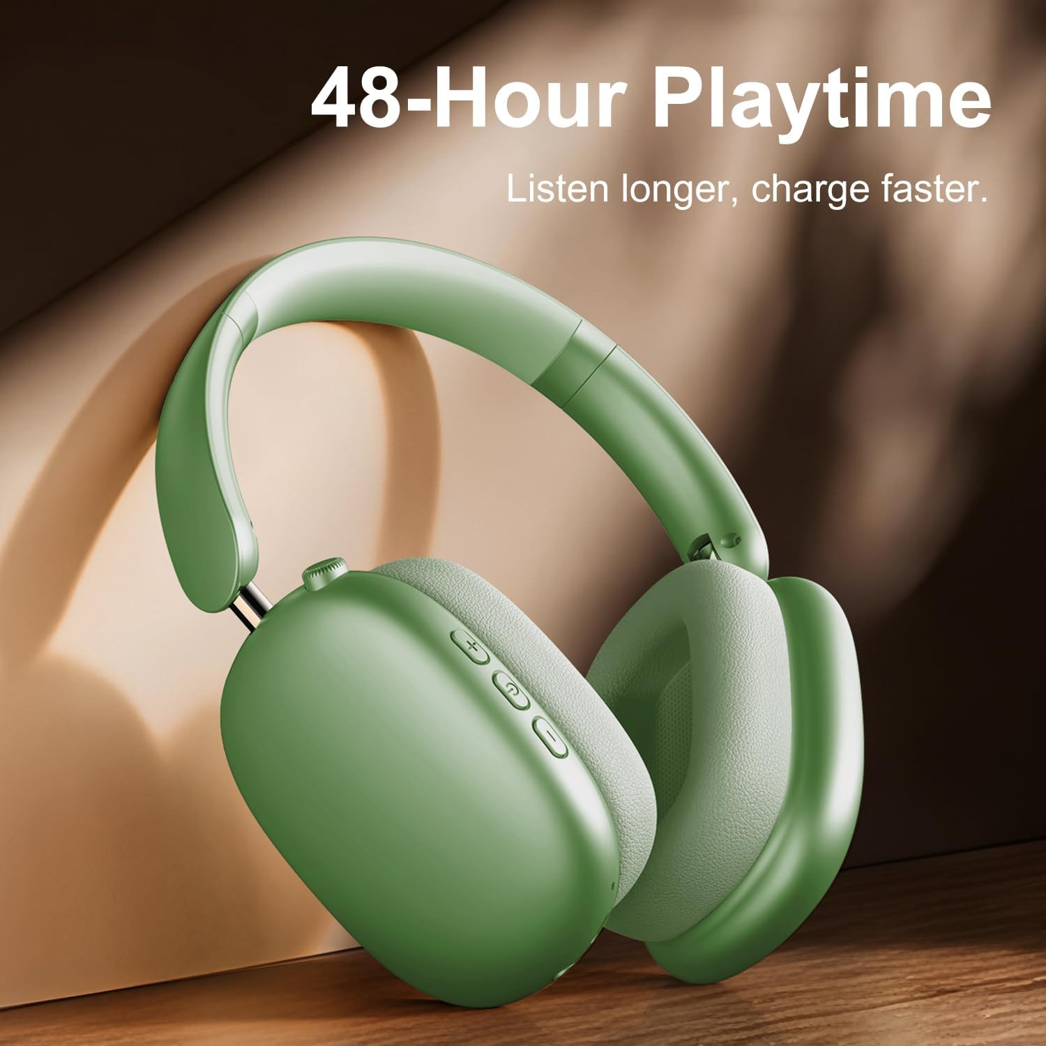 Audifonos inalambricos bluetooth con cancelacion de ruido y microfono verde hoy