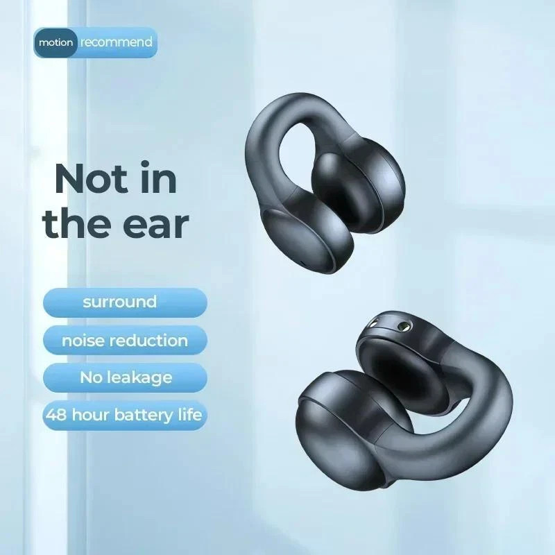 Open Ear Bone Conduction Headphones Tws X58 Bluetooth 5.3 Running Wireless Clip