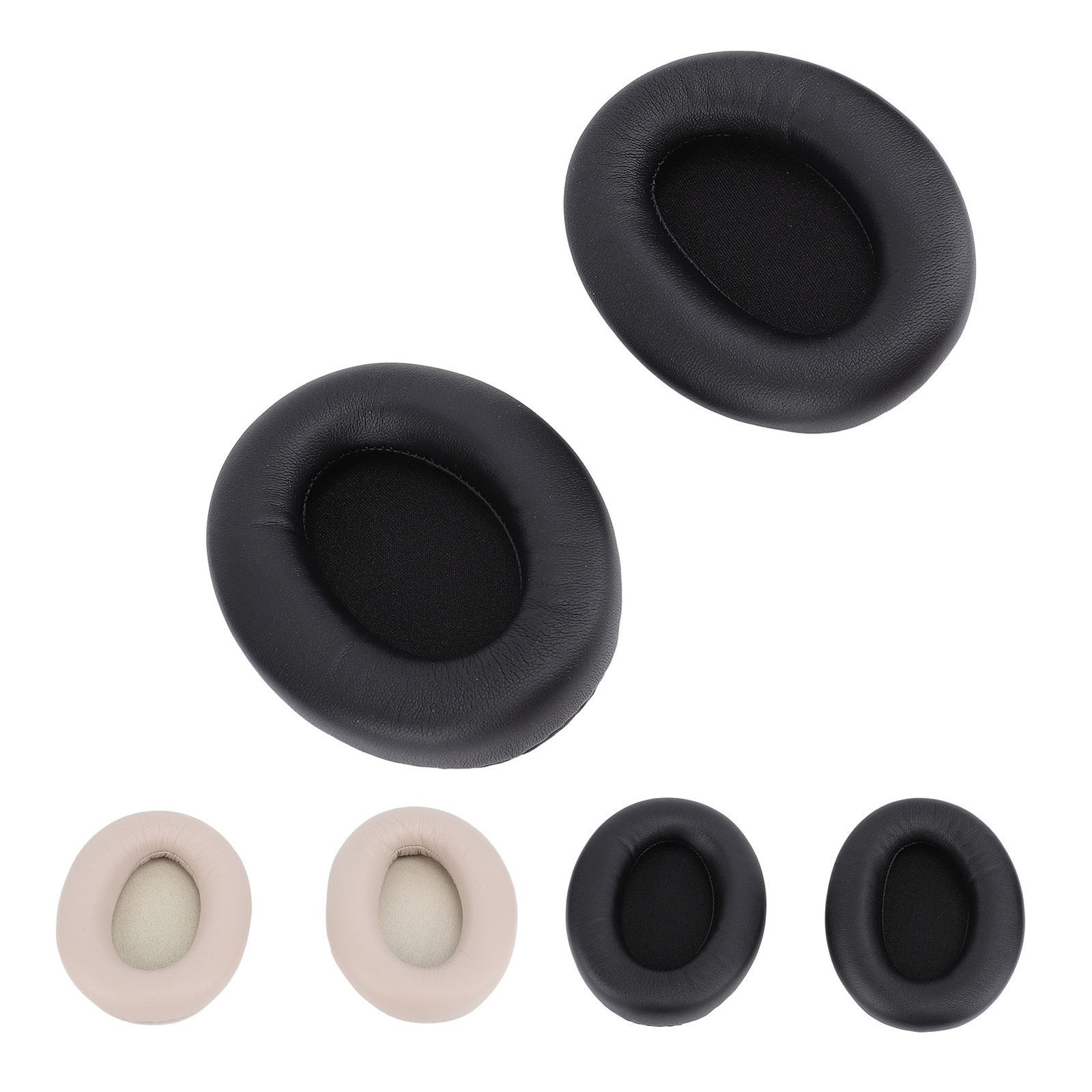 2 Pcs Ear Pads for WH1000XM3 Protein Leather Memory Foam Headset Replacement Ear