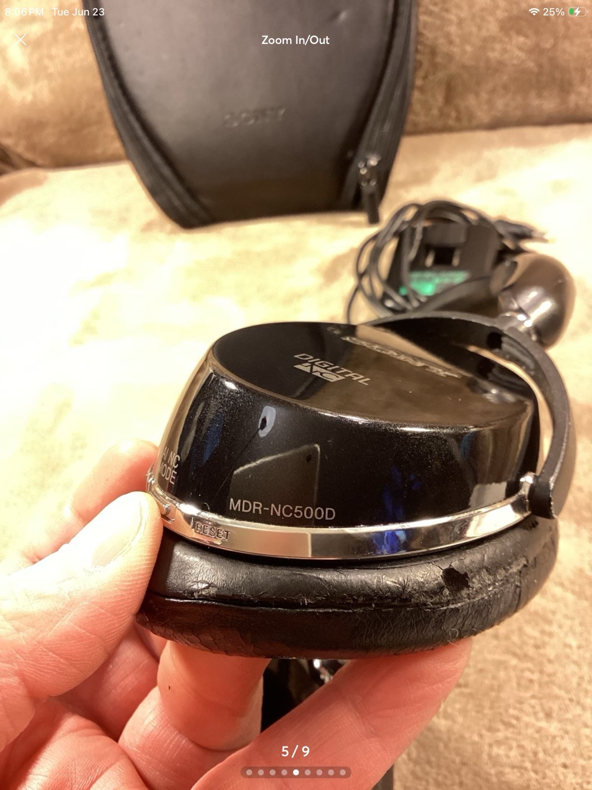 Sony MDR-NC500D Digital NC Noise Cancelling Headphones WORKING CONDITION (E1)