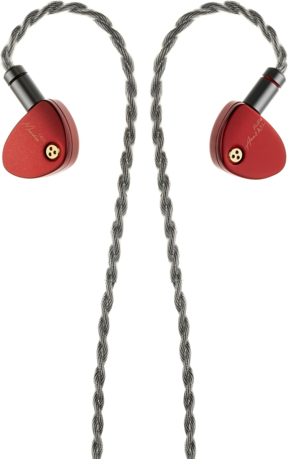 MOONDROP Aria 2 Deep Red IEM 10mm Dynamic Driver Hi-Fi Earphones 3.5mm 4.4mm