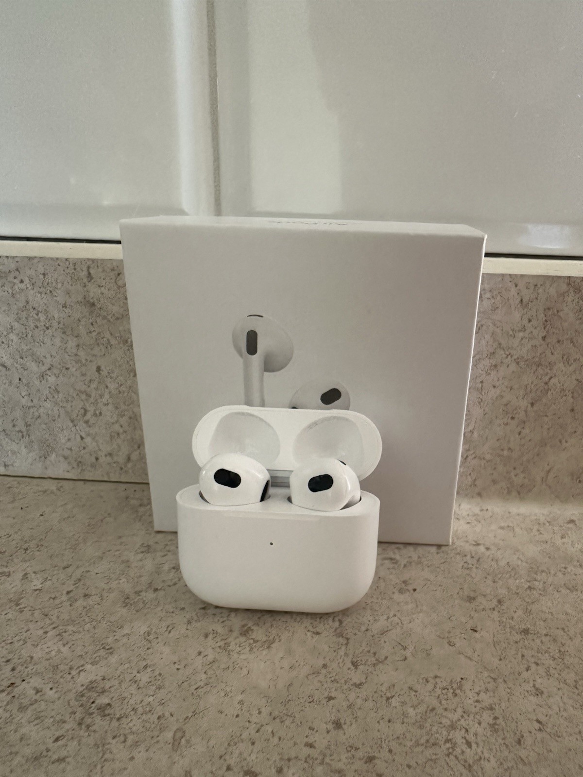 Apple AirPods 2, 3, and 4 Bluetooth In-Ear Earbuds w/ Charging Case, White
