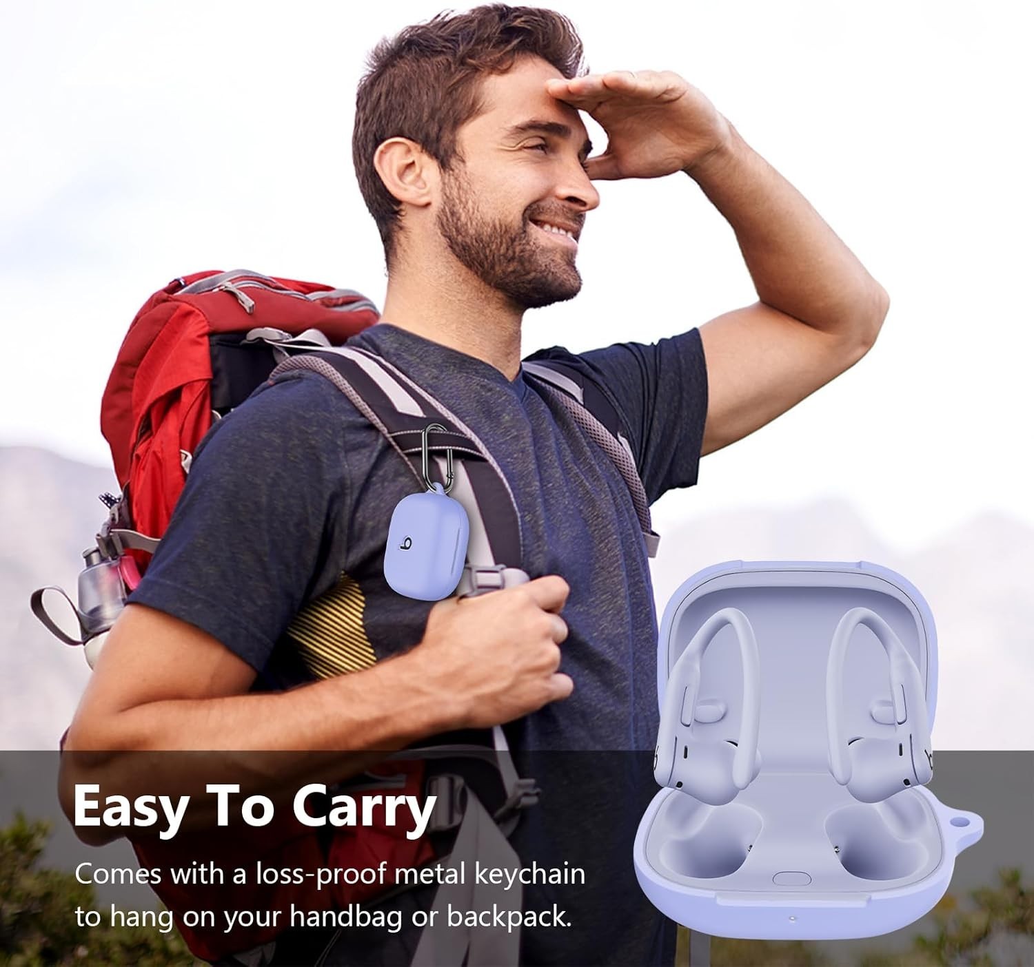 Beats Powerbeats Pro 2 Silicone Case Cover: Functional & Stylish in Light Purple