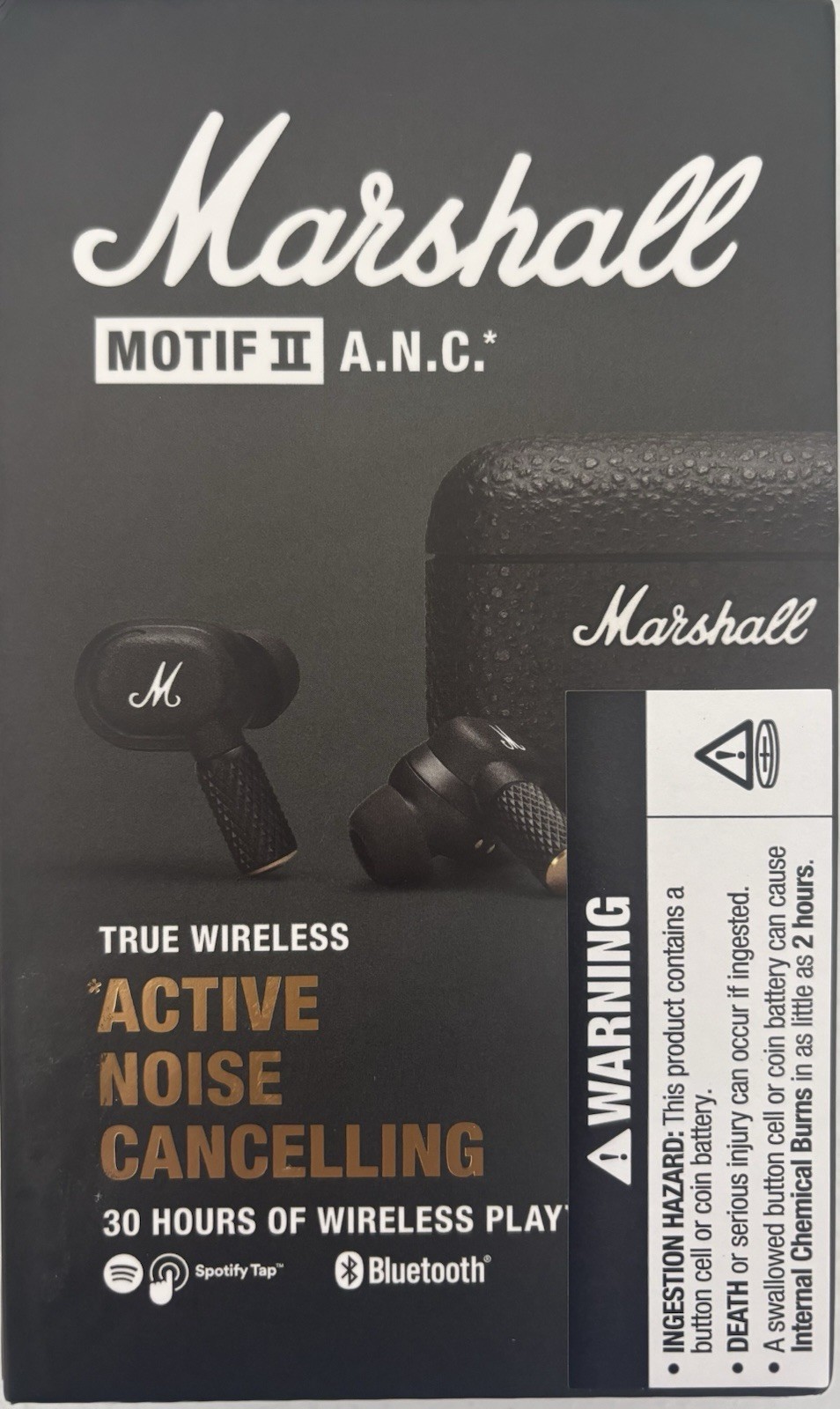 Marshall – Motif II A.N.C. True Wireless Active Noise Cancelling Bluetooth Earbu