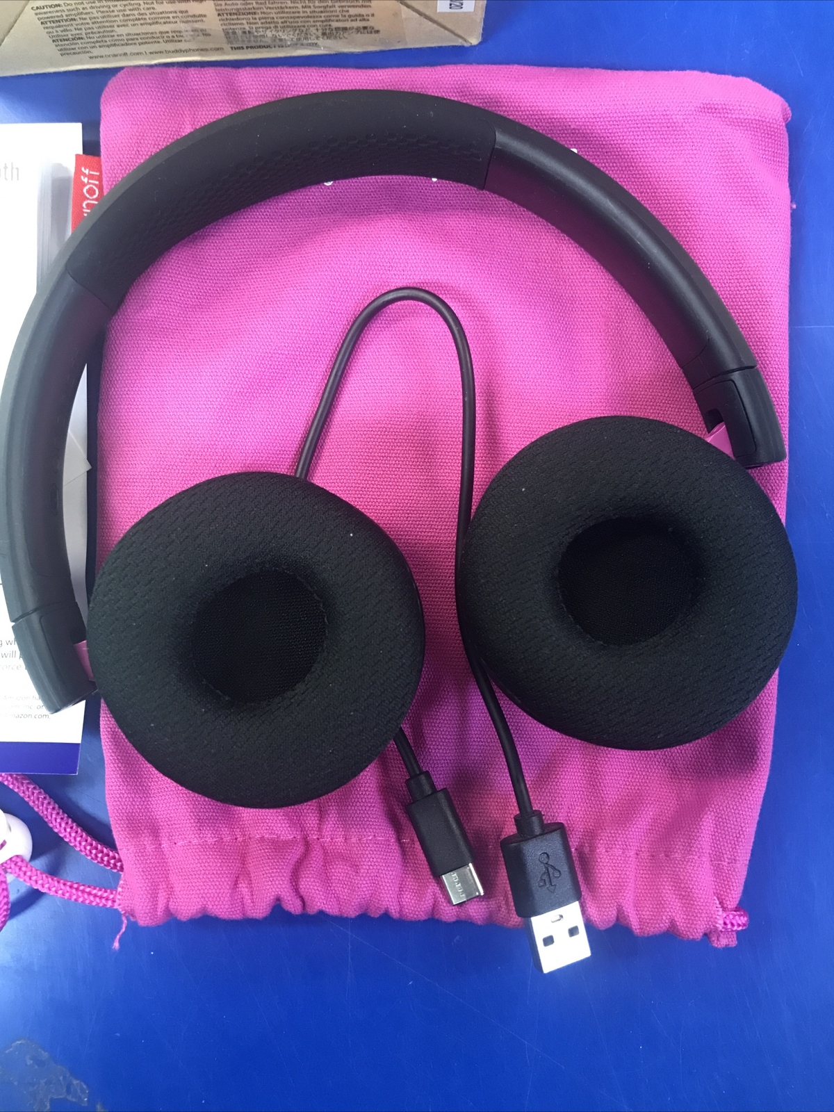 BuddyPhones Pink/Black, Pop Time, Bluetooth Wireless Headphones