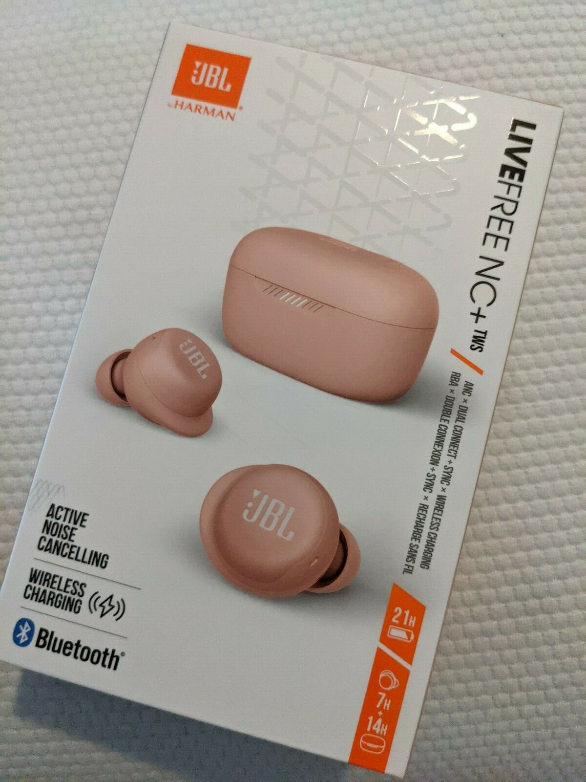 JBL Live Free NC+ TWS *Pink* Dual Connect + 21hr + Wireless Chrg / Slightly Used