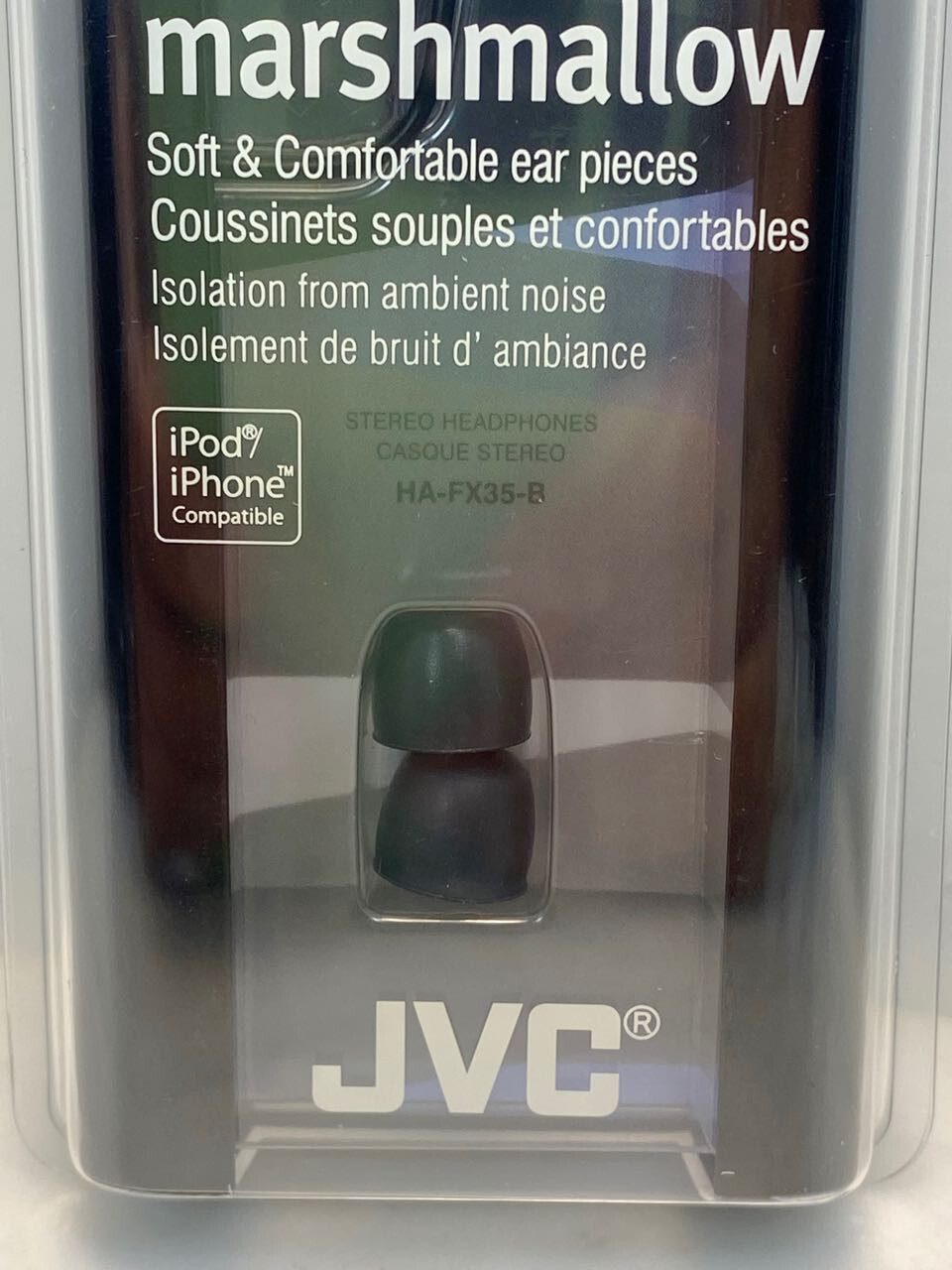JVC Marshmallow Stereo Headphones. Wired In-Ear Design NEW