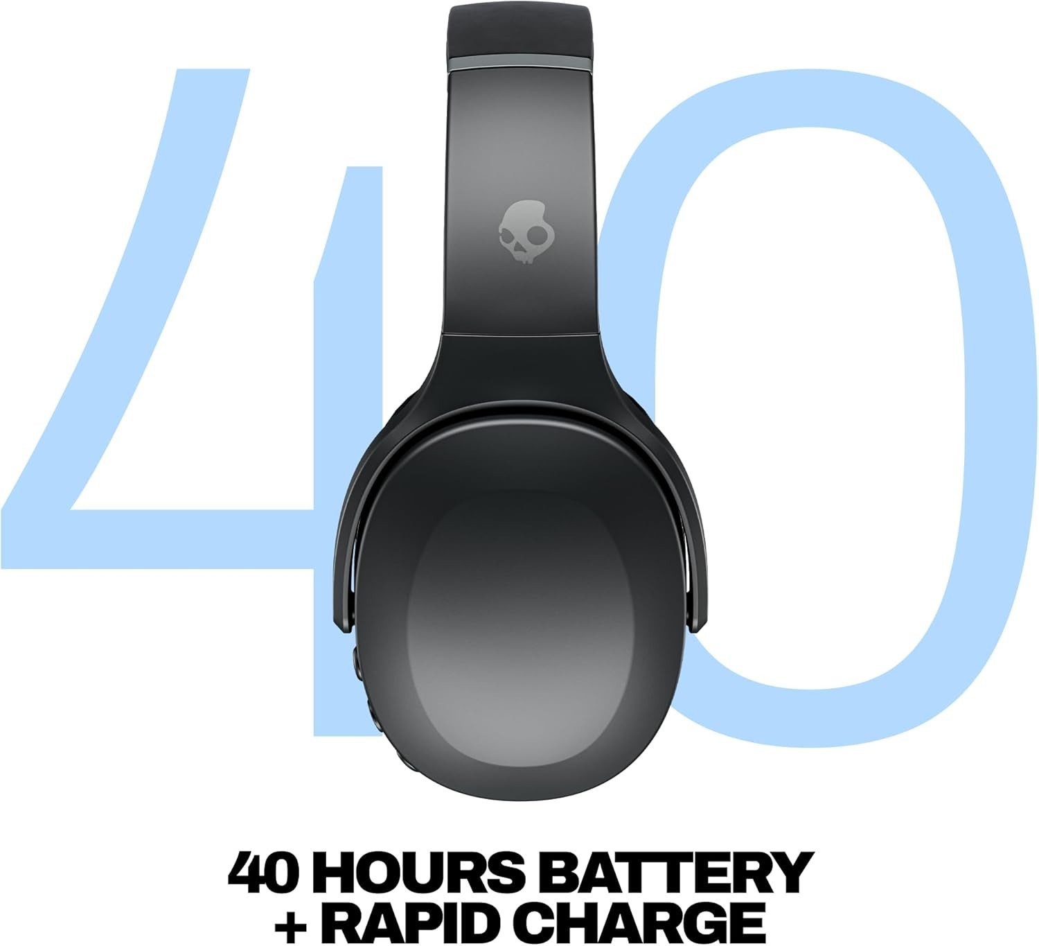 Skullcandy Crusher Evo Wireless Bluetooth Headphones Bone – Black – NEW