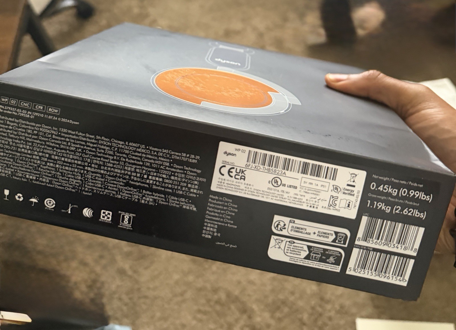 NEW SEALED!!! Headphones Wireless Dyson OnTrac Copper