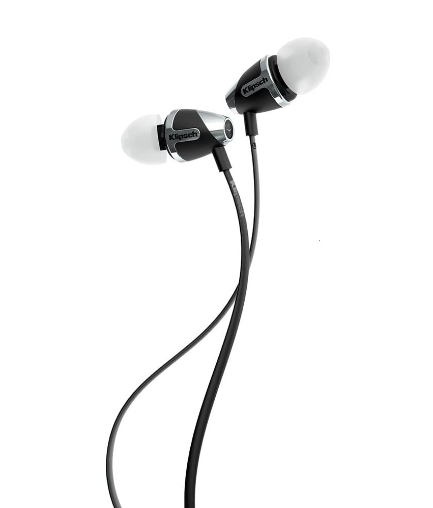 Klipsch Image S4A II – 3.5mm Wired Flat Cable Stereo Headphones – NO MIC