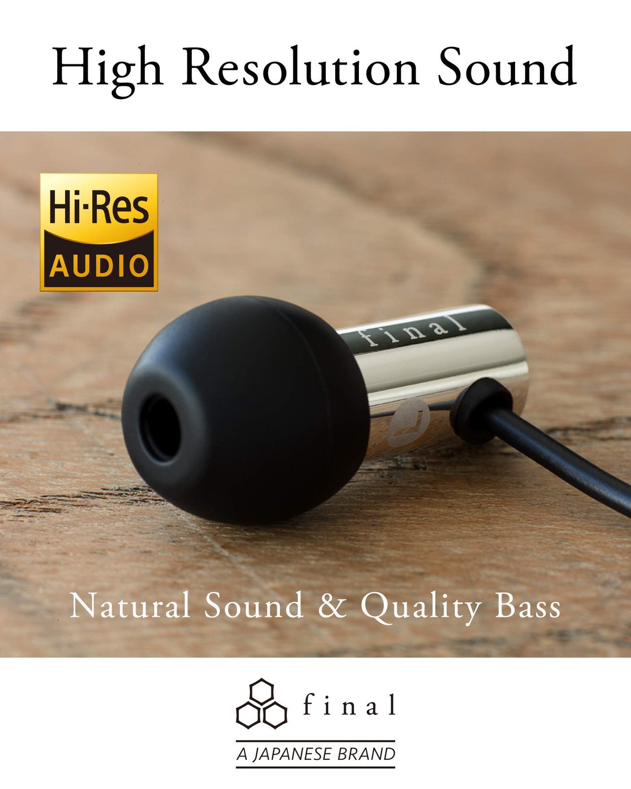 Final Audio E3000 FI-E3DSS Hi-Res In-Ear Earphones Wired Earbuds IEM Headphones