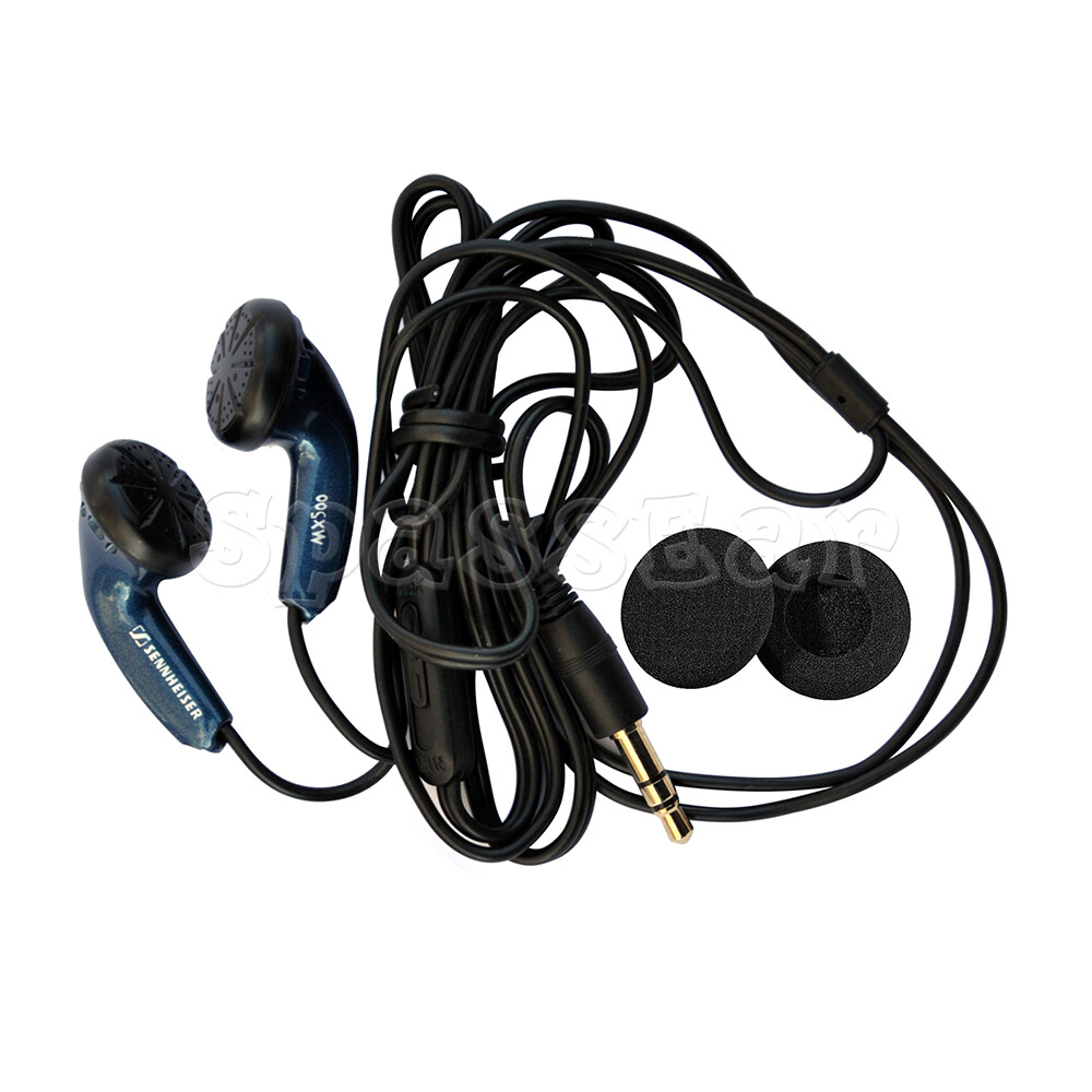 Genuine Classic Earbuds Sennheiser MX500 Vintage Headphone Inline Volume Control