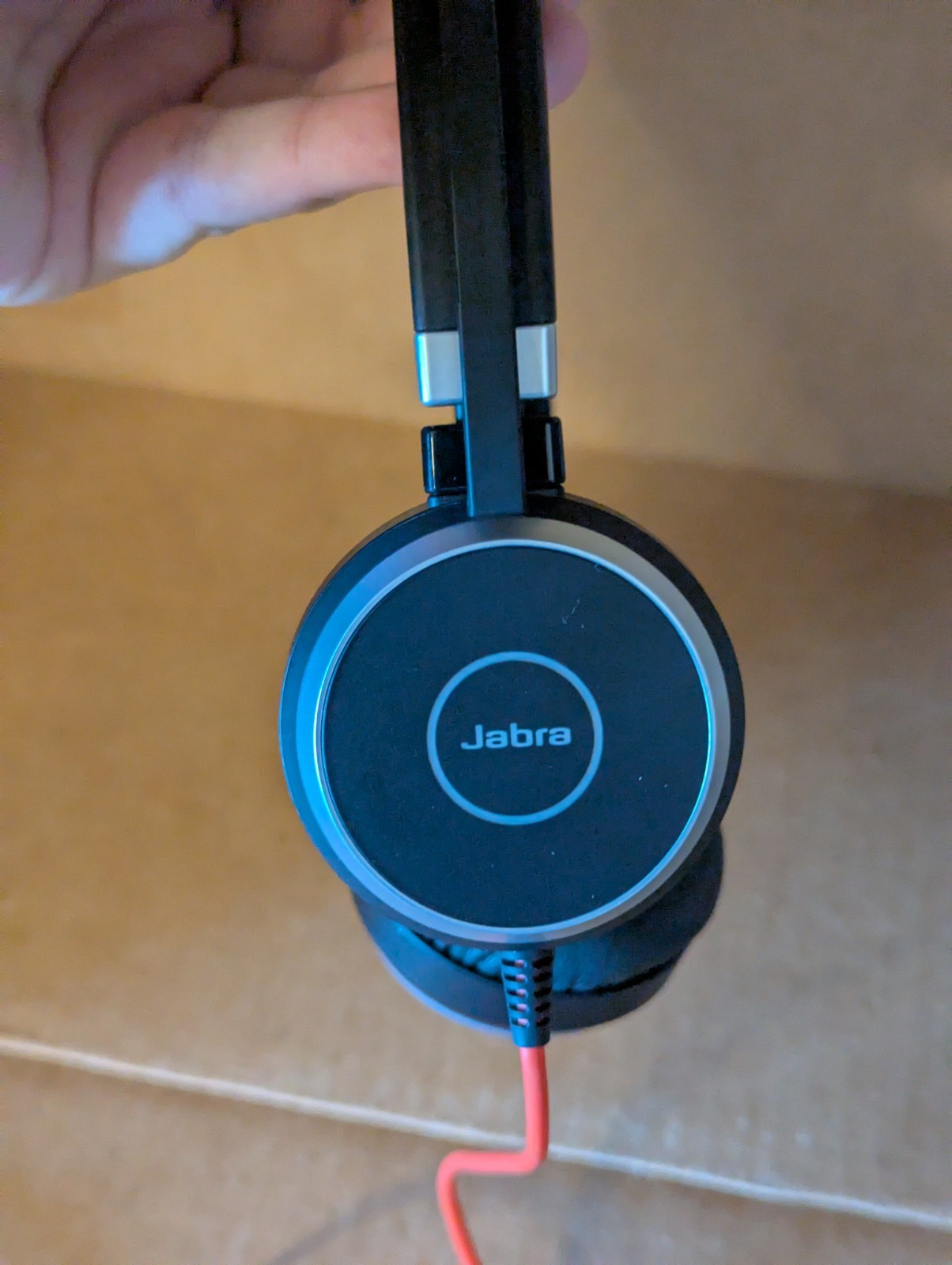 JABRA Evolve 40 Wired Headset HSC017 With USB Adapter ENC010 & Bag – WORKS
