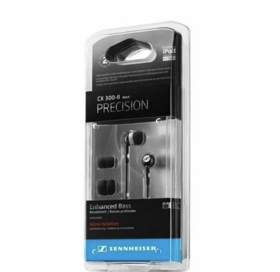 Sennheiser CX300 II CX300II Precision Bass-Driven In Ear Earphones Headphones