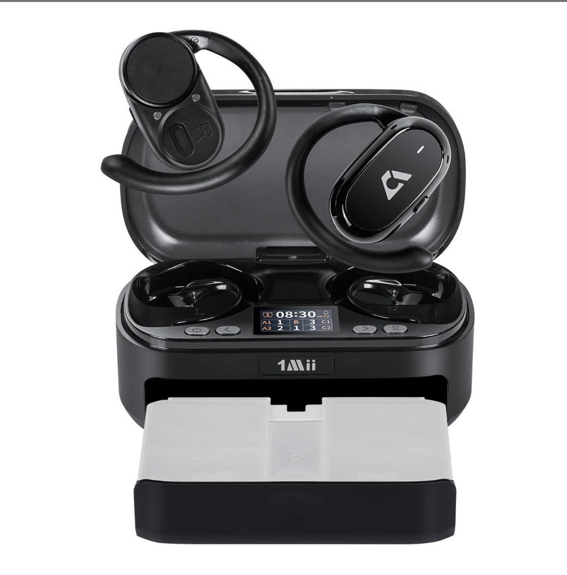 1Mii Bose Soundsport Bluetooth Wireless Ear-Hook Earbuds w/ Charging Case Black