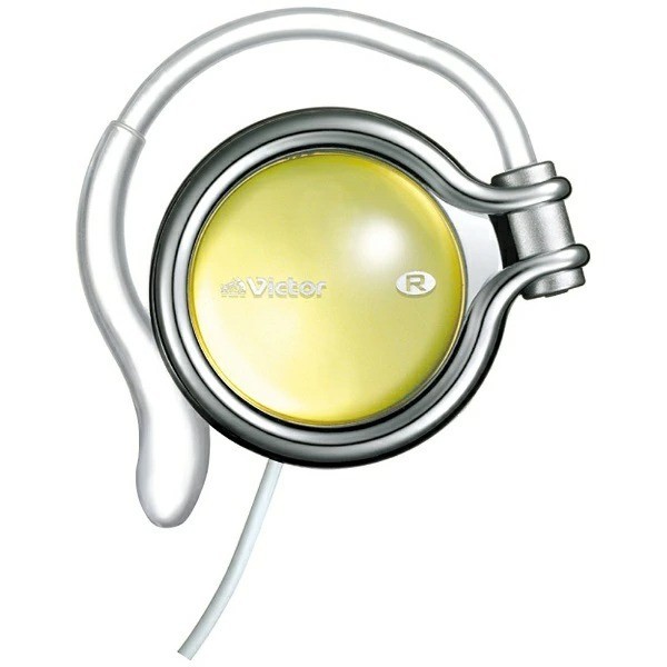 New JVC HP-AL102-Y Clip-on Headphones Yello Japan Import Lightweight Comfor
