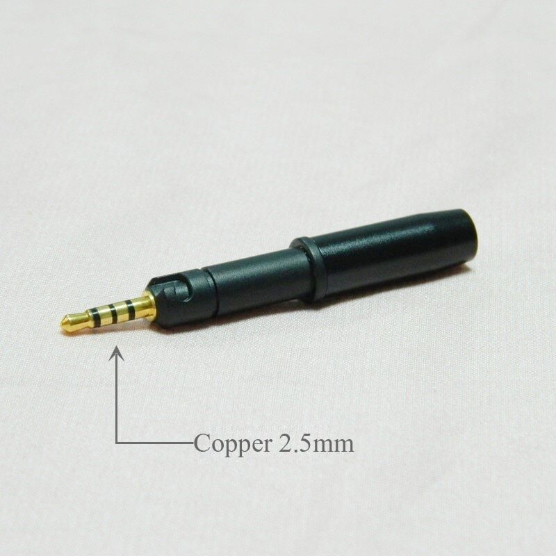 1PC 2.5mm Headphone Plug For HD598 HD560s HD400pro HD2.30 TH-M40X M50X M60X M70X
