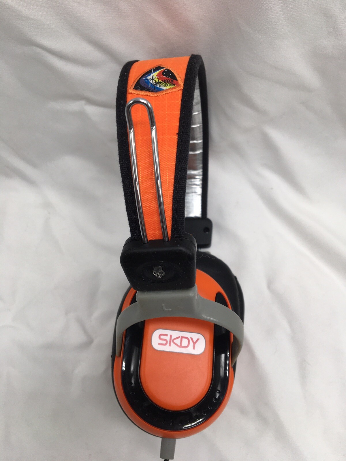 Genuine Skullcandy SKDY Federation Orange & Black Agent Headphones Works Rare