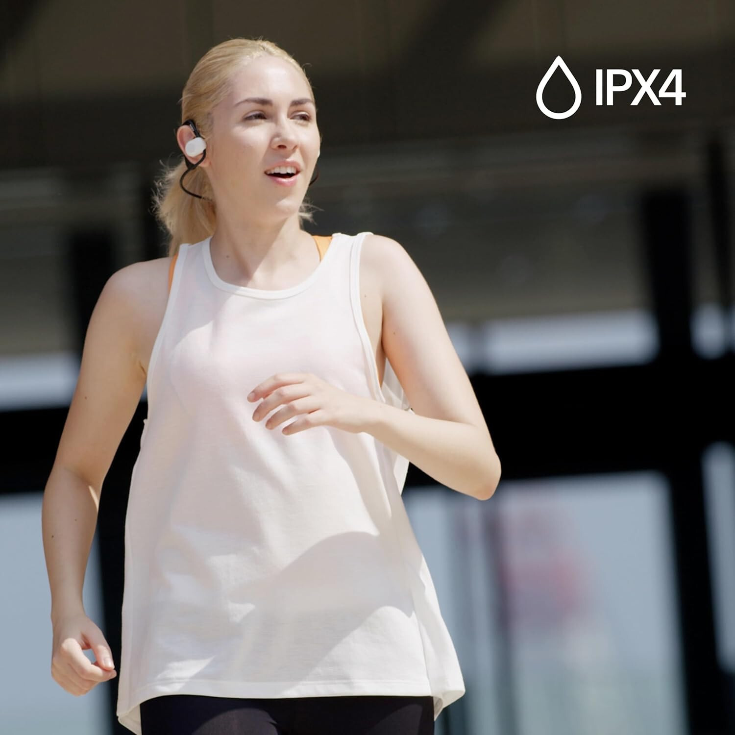 Sony Float Run WI-OE610 Headphones Designed for Running,Cycling, Hiking,Black,